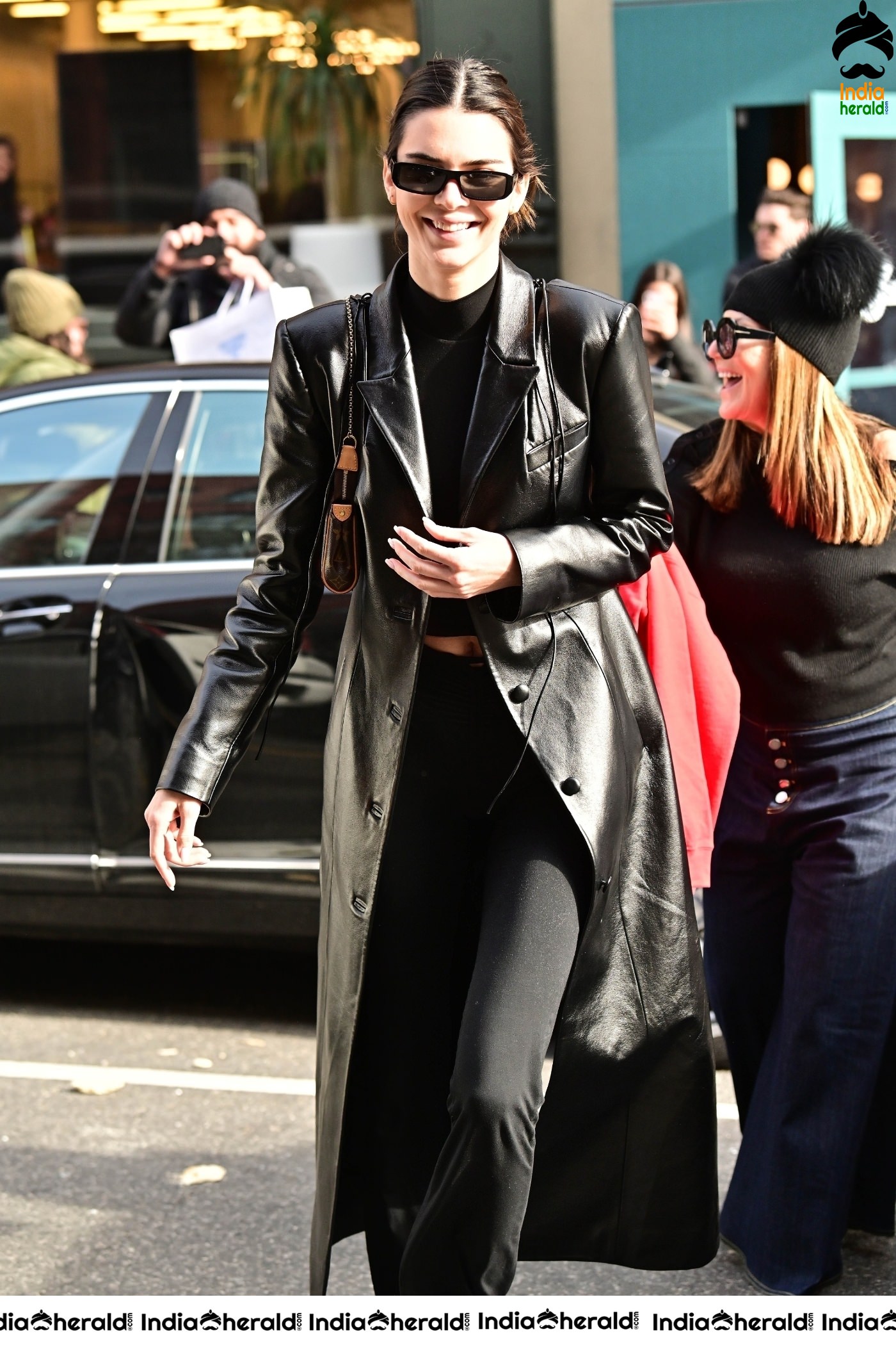 Kendall Jenner spotted leaving Sadelles restaurant in SoHo