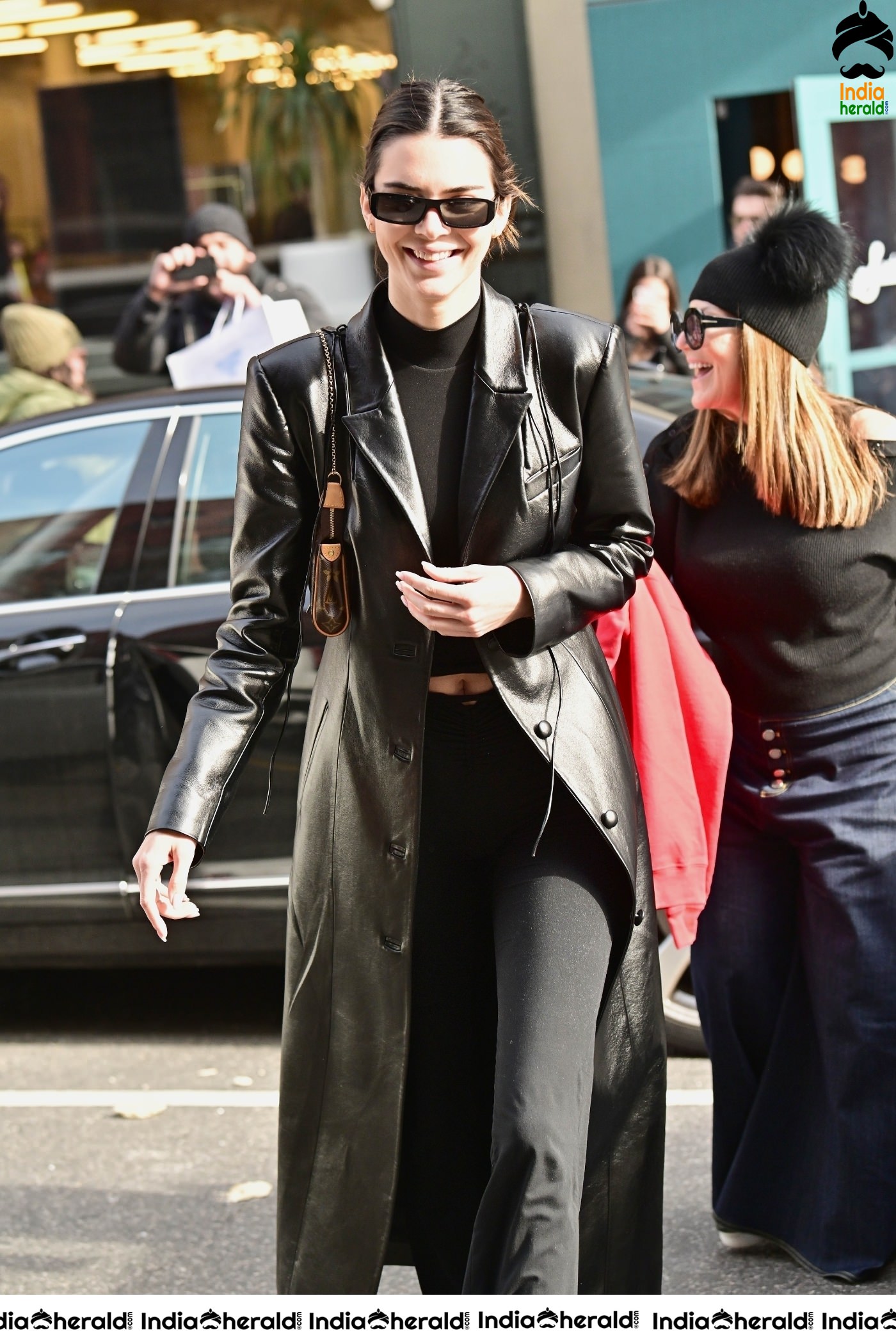 Kendall Jenner spotted leaving Sadelles restaurant in SoHo