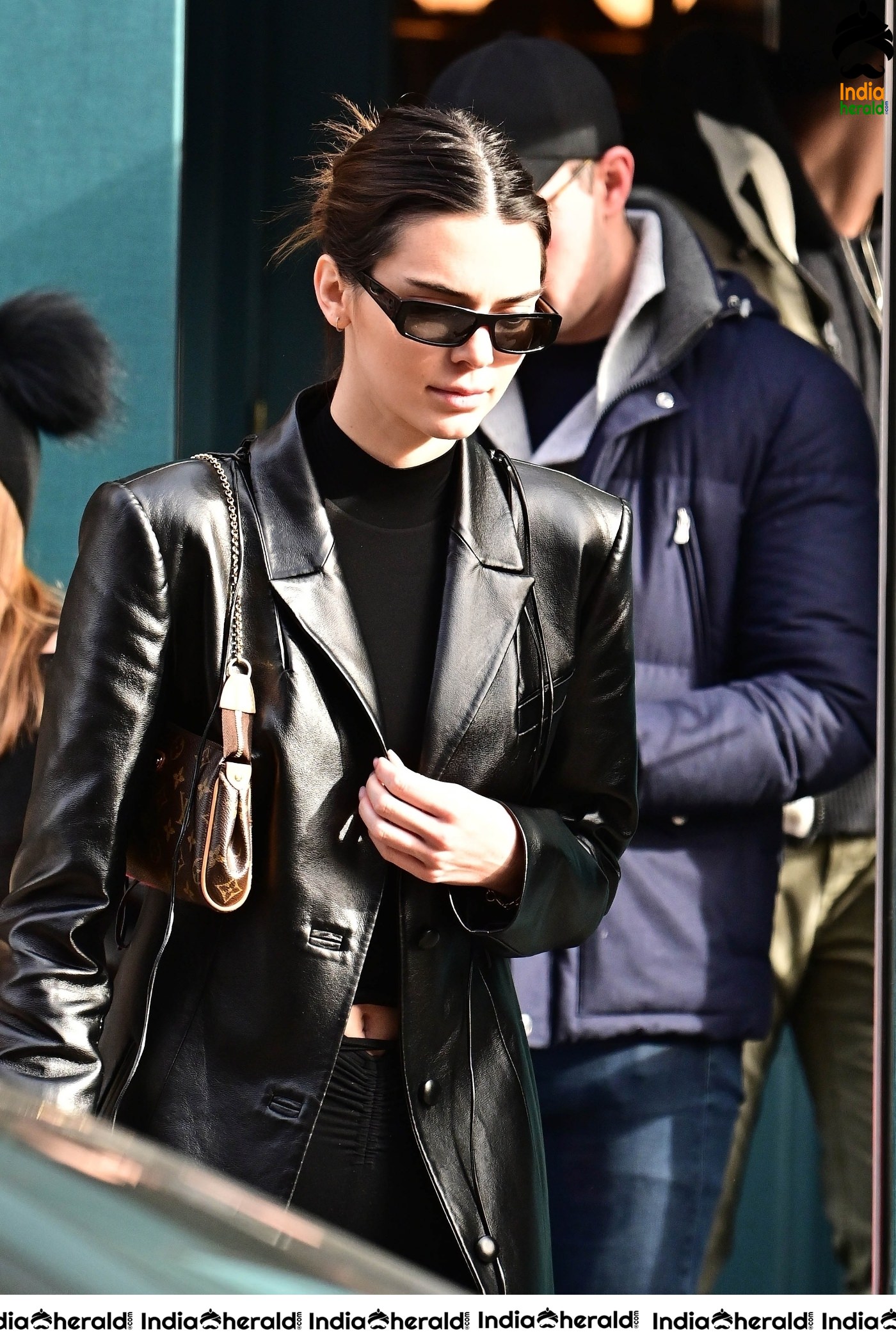 Kendall Jenner spotted leaving Sadelles restaurant in SoHo