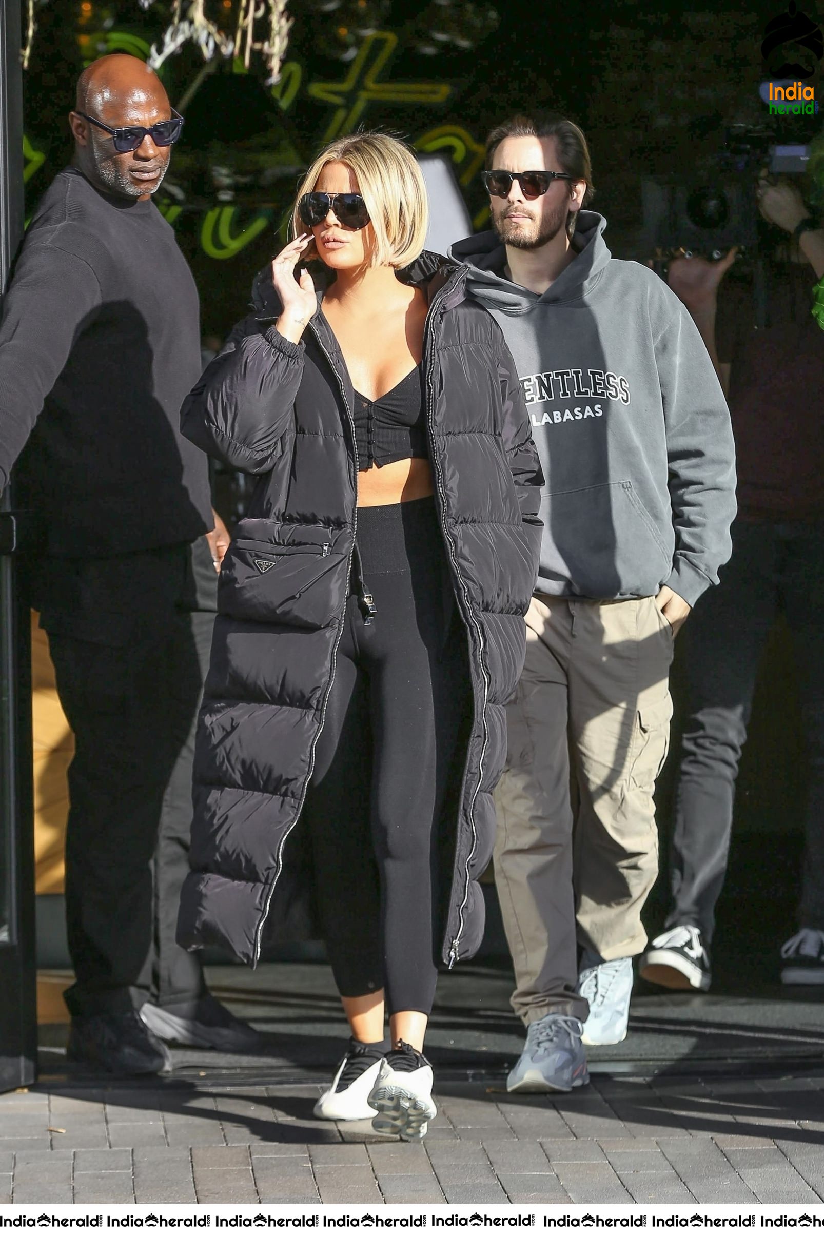 Khloe Kardashian grabs coffee with Scott Disick in Woodland Hills