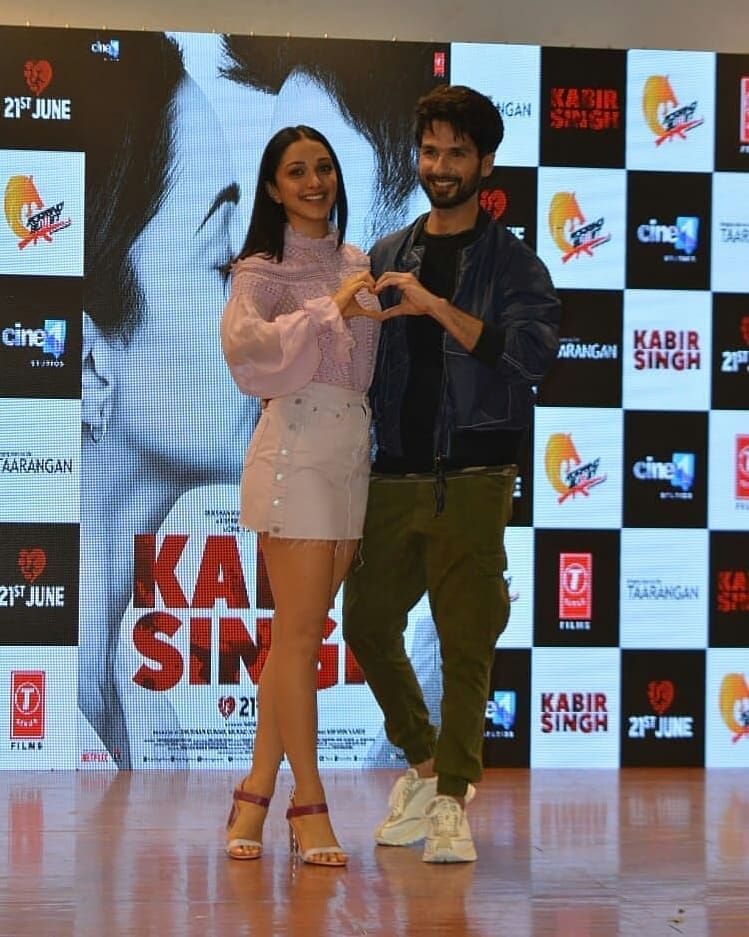 Kiara Advani And Shahid Kapoor At Kabir Singh Song Launch