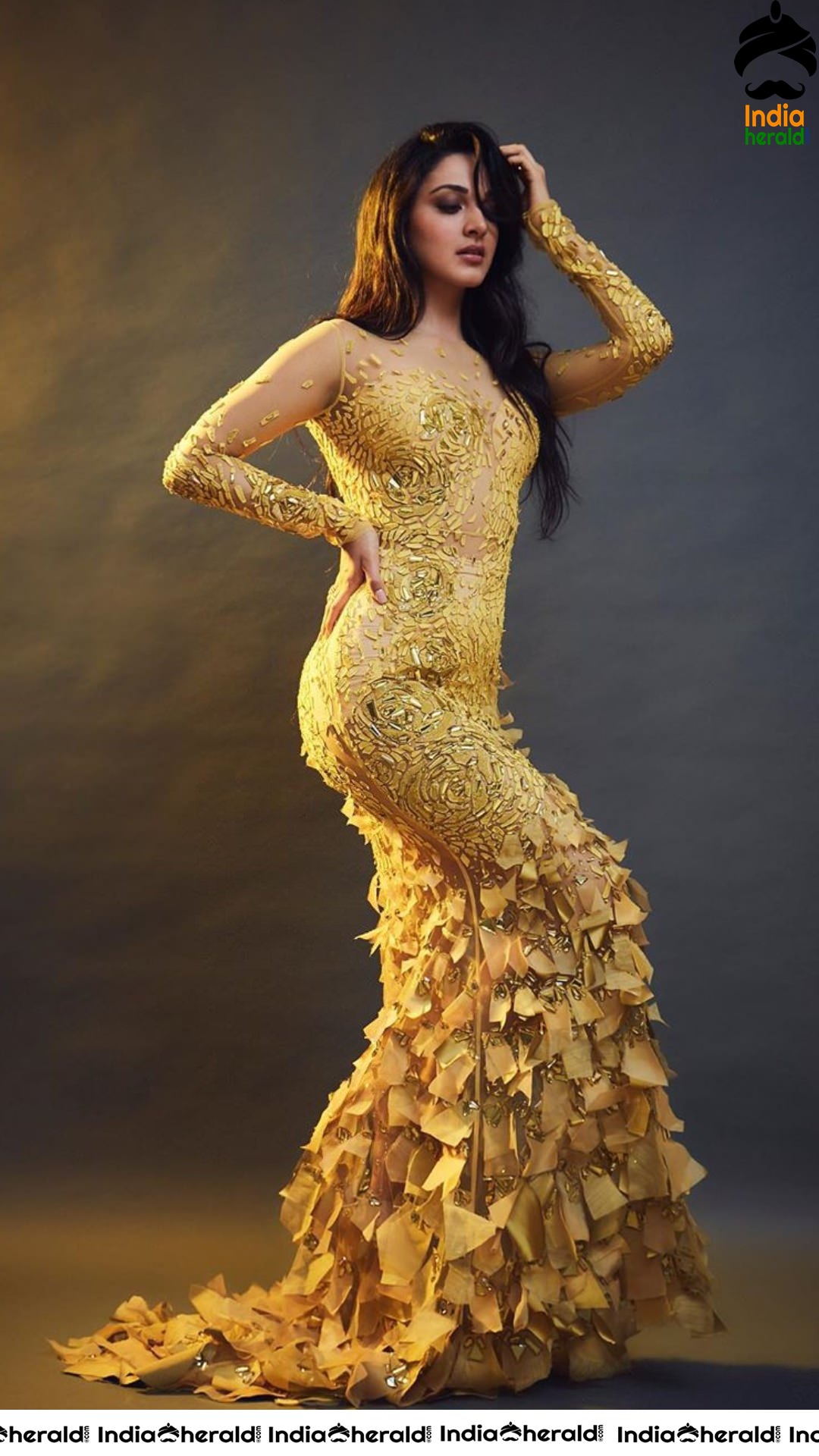 Kiara Advani Looks like a Golden Angel in this Photoshoot