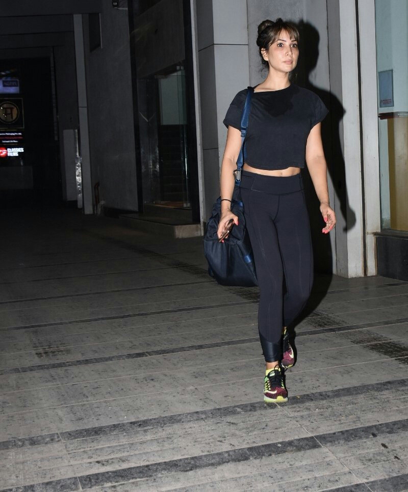 Kim Sharma Seen At A Gym