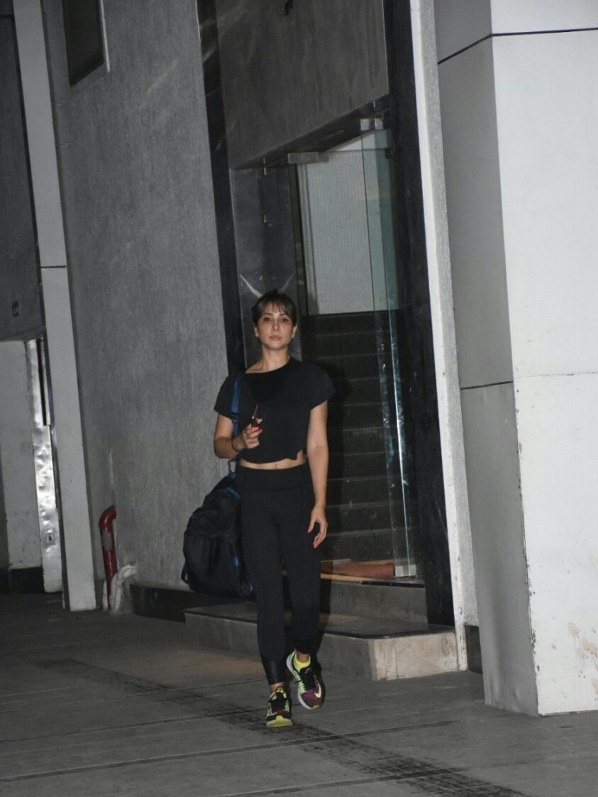 Kim Sharma Seen At A Gym