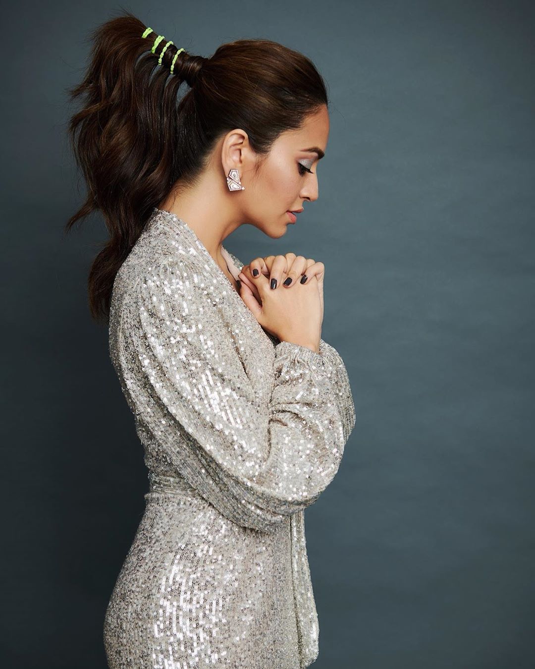 Kriti Kharbanda In A Short Glittering Dress