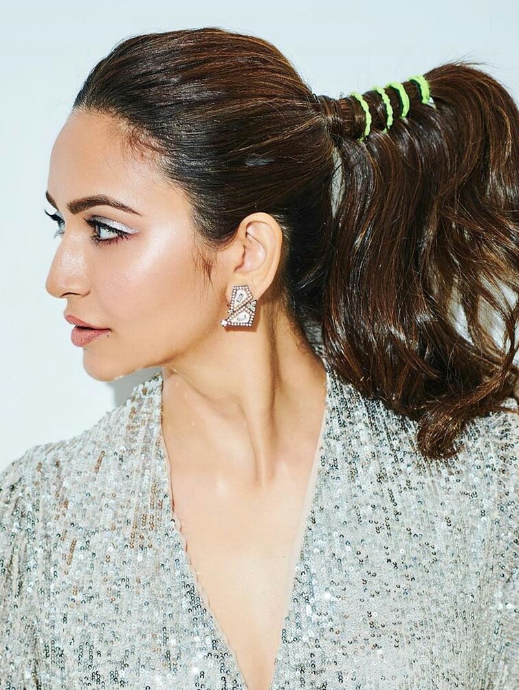 Kriti Kharbanda In A Short Glittering Dress