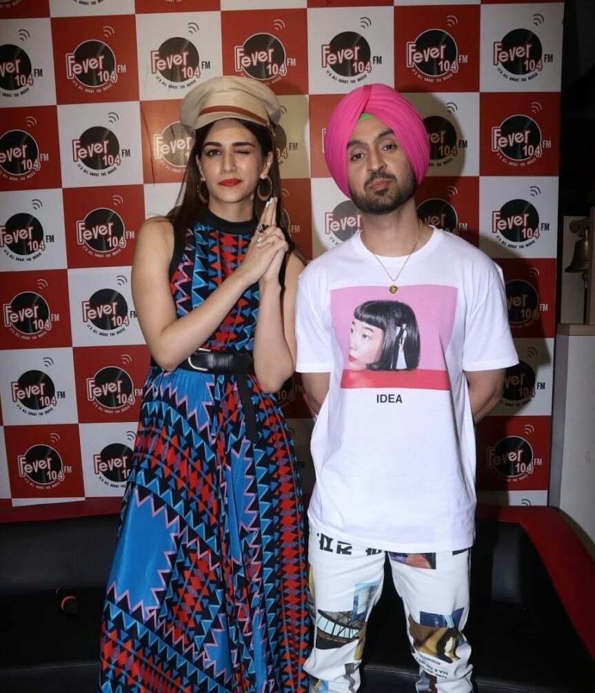 Kriti Sanon And Dil Jit During The Promotion Of Arjun Patiala Movie In Mumbai