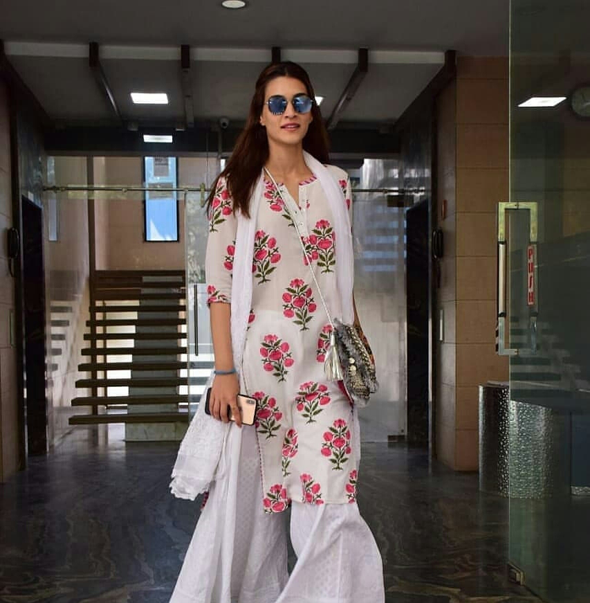 Kriti Sanon Spotted In Floral Dress
