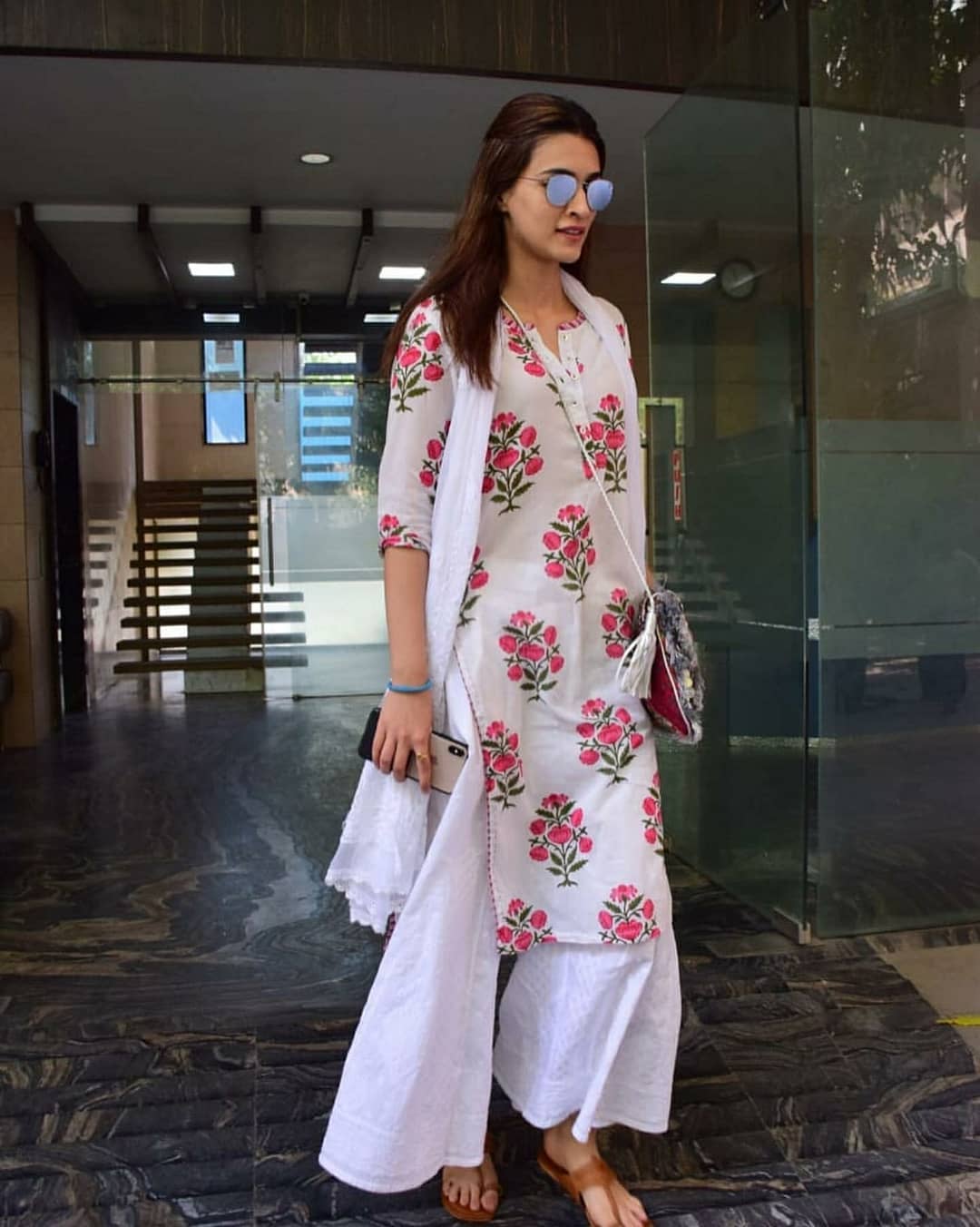 Kriti Sanon Spotted In Floral Dress