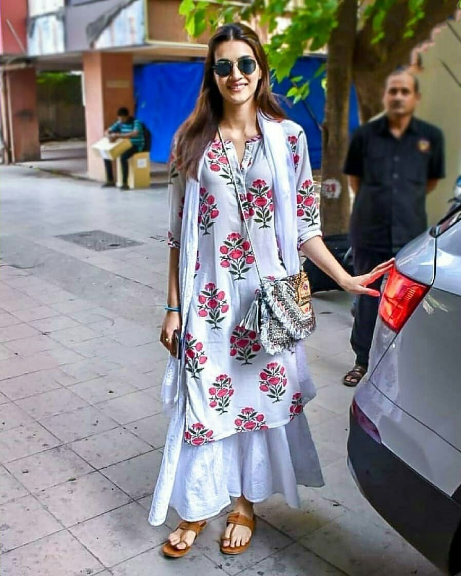 Kriti Sanon Spotted In Floral Dress