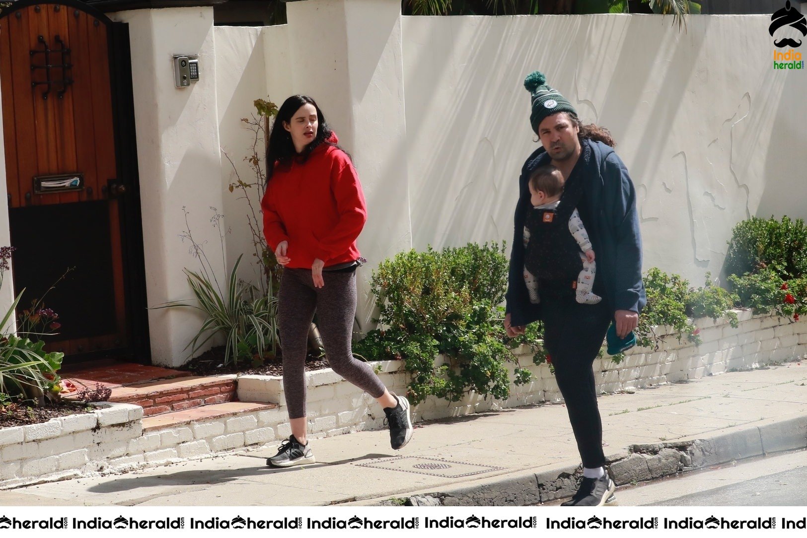 Krysten Ritter spotted by Paparazzi as she was walking out in Los Angeles