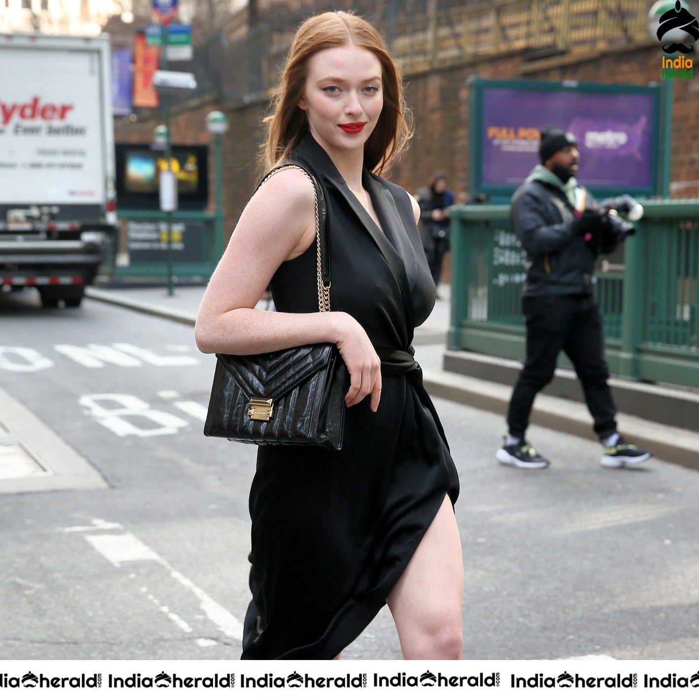 Larsen Thompson at Michael Kors show in New York Fashion Week