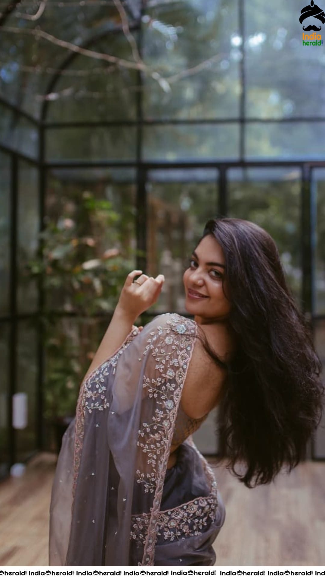 Latest Hot clicks of Ahaana Krishna in Saree Set 1