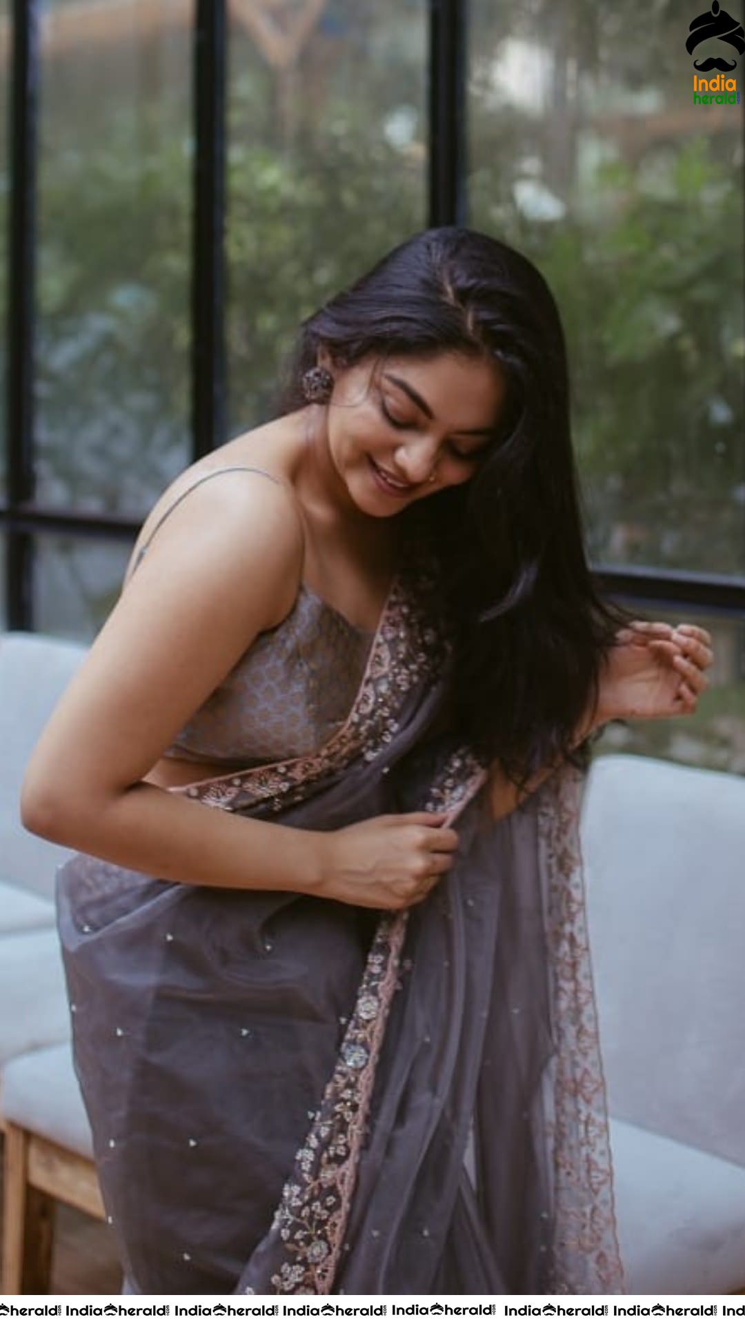 Latest Hot clicks of Ahaana Krishna in Saree Set 2