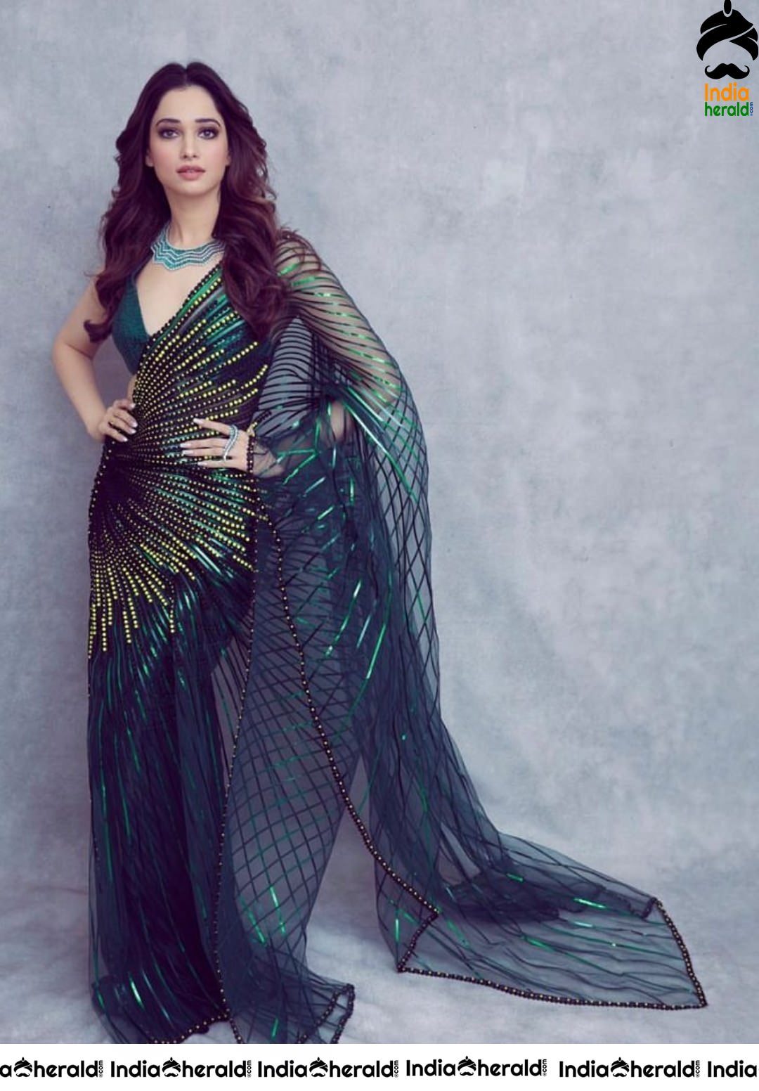 Latest Hot Compilation Photos of Tamanna in Green