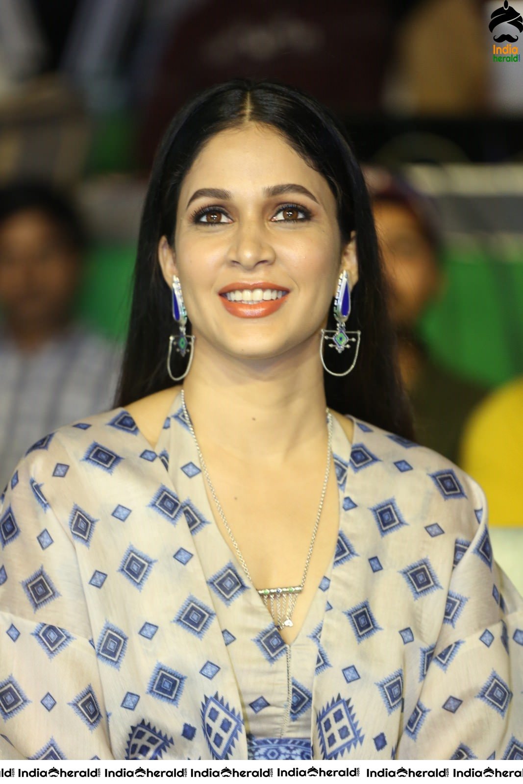 Lavanya Tripathi Mesmerizes in her White and Blue Attire Set 1