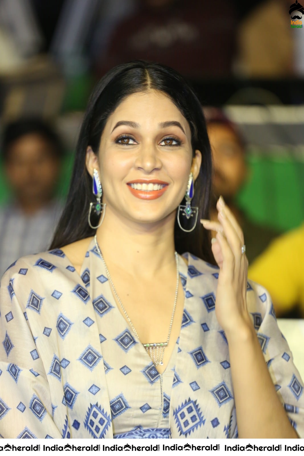 Lavanya Tripathi Shows her Sexy Back at a Red Carpet during an event