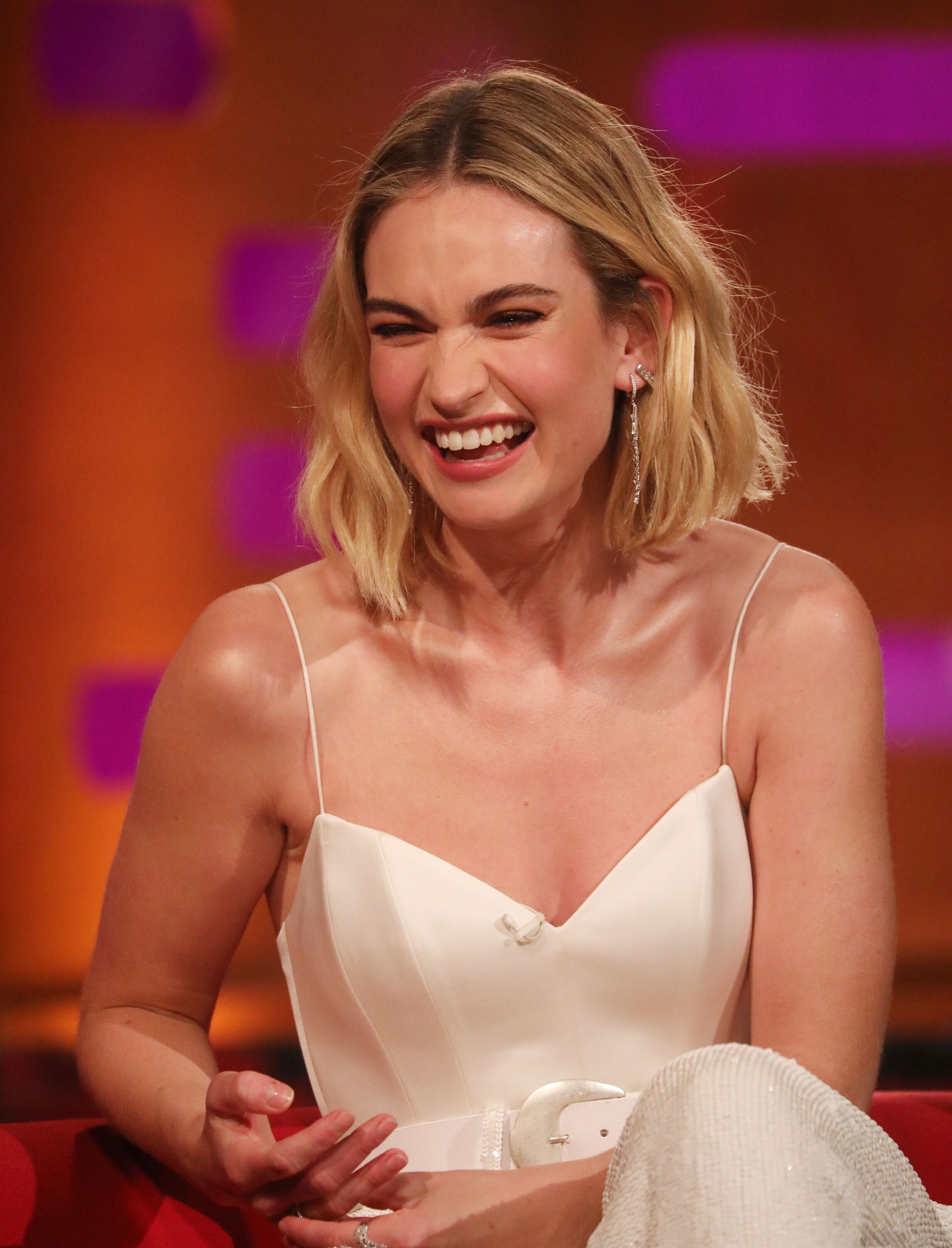 Lily James At The Graham Norton Show In London