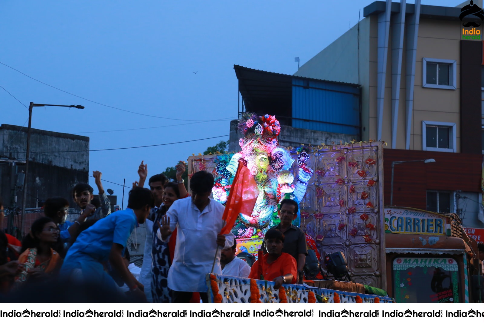 Lord Ganesha Immersion At Hyderabad Set 6