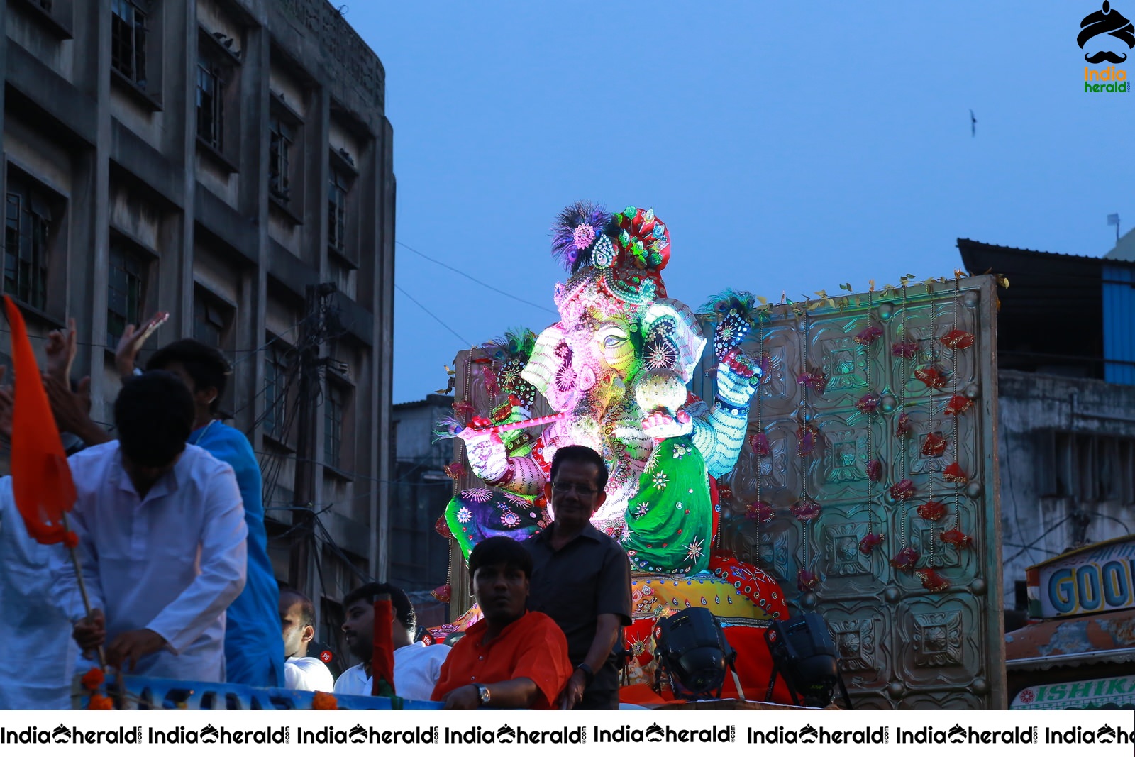 Lord Ganesha Immersion At Hyderabad Set 6