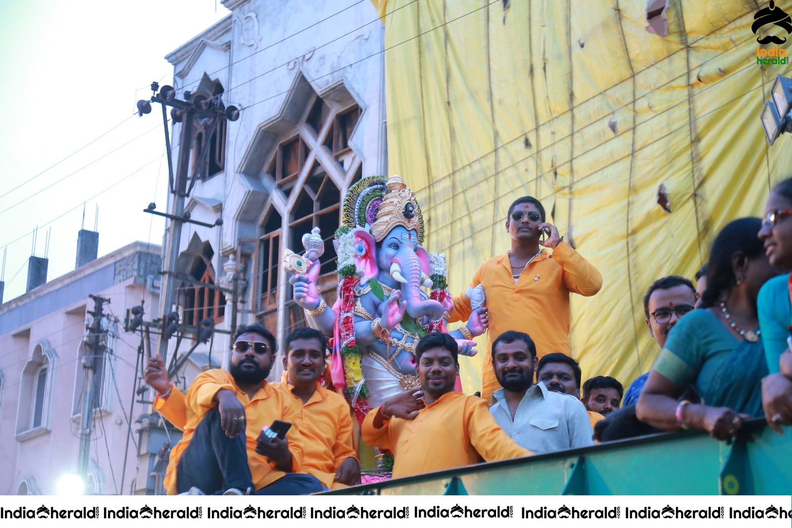 Lord Ganesha Immersion At Hyderabad Set 6