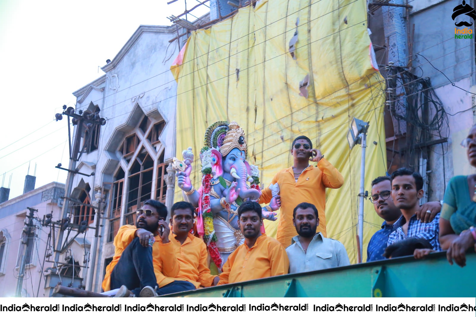 Lord Ganesha Immersion At Hyderabad Set 6