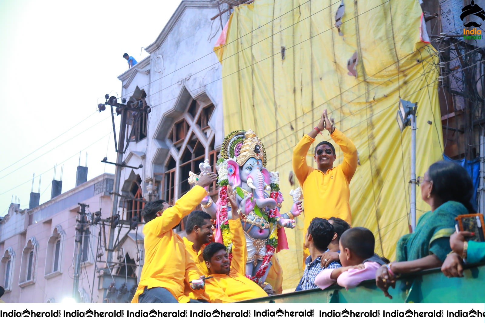 Lord Ganesha Immersion At Hyderabad Set 6