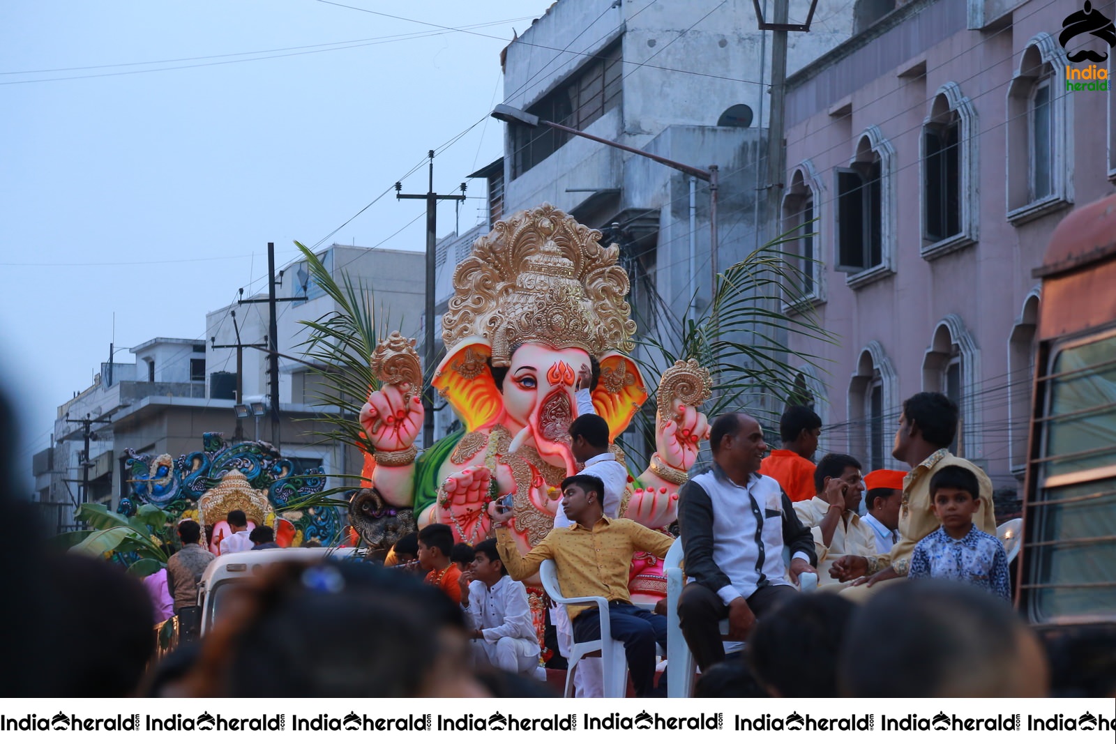 Lord Ganesha Immersion At Hyderabad Set 6