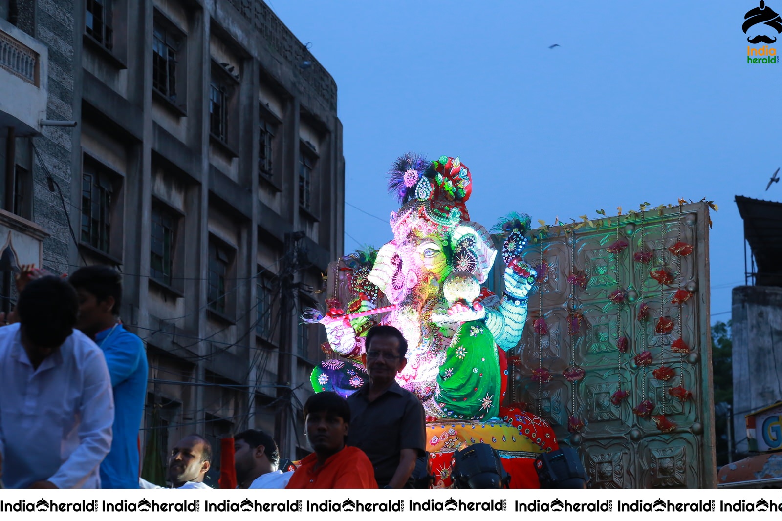 Lord Ganesha Immersion At Hyderabad Set 6