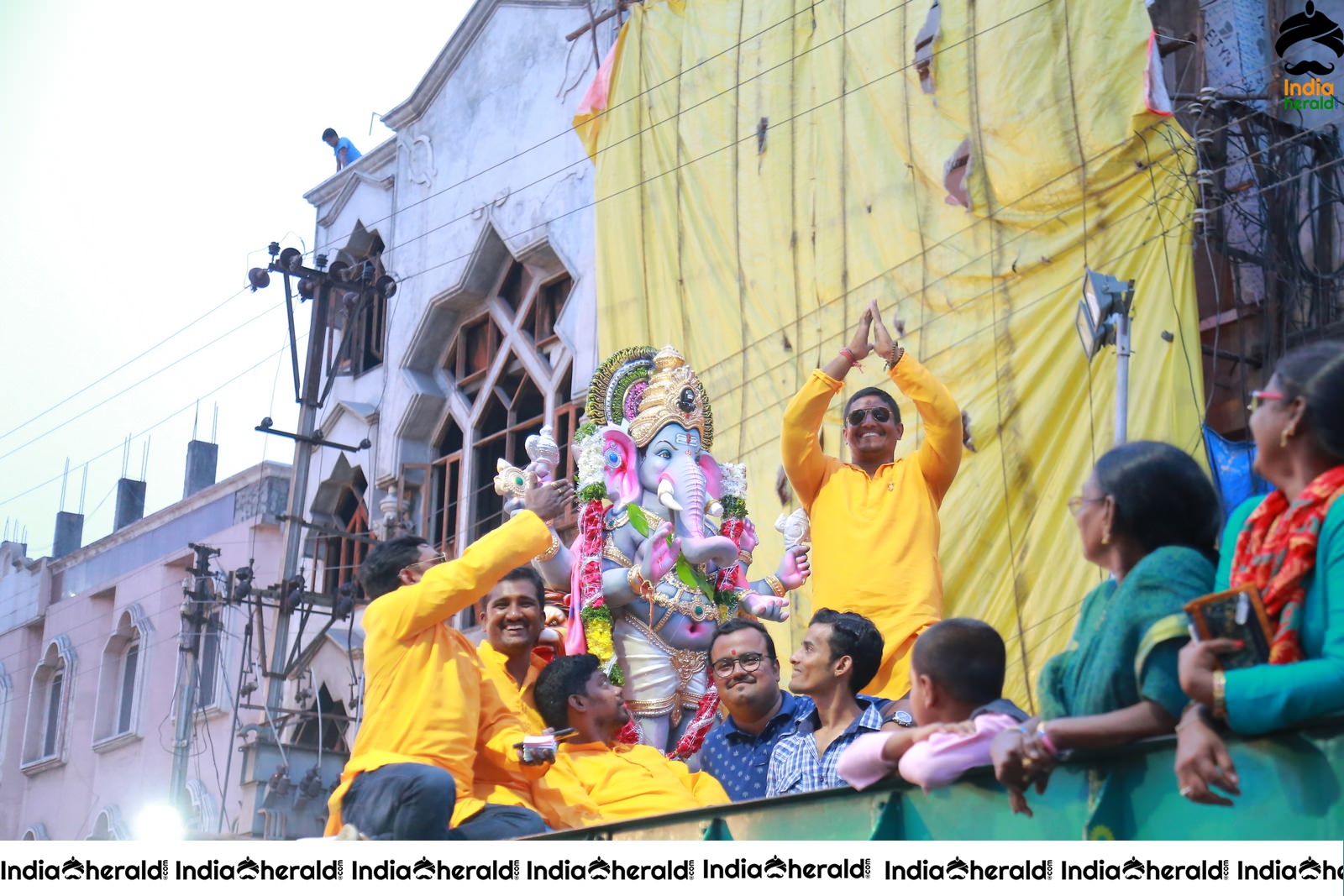 Lord Ganesha Immersion At Hyderabad Set 6