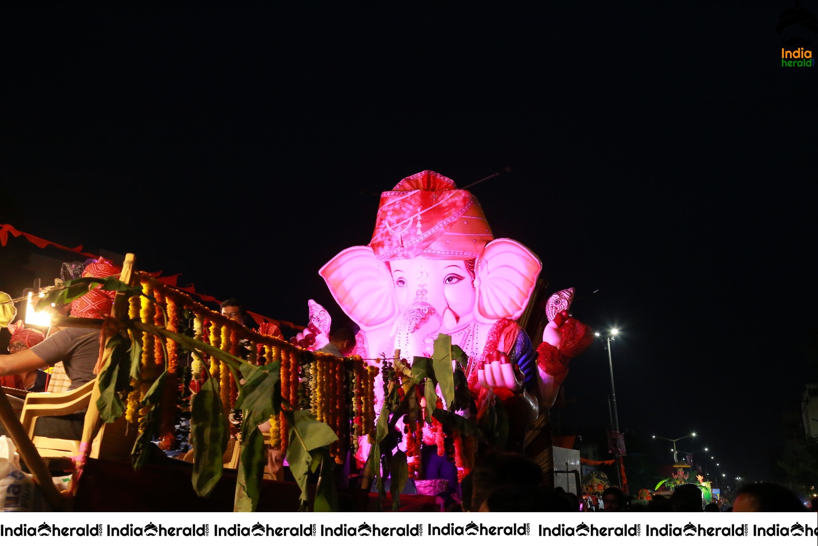 Lord Ganesha Immersion At Hyderabad Set 6