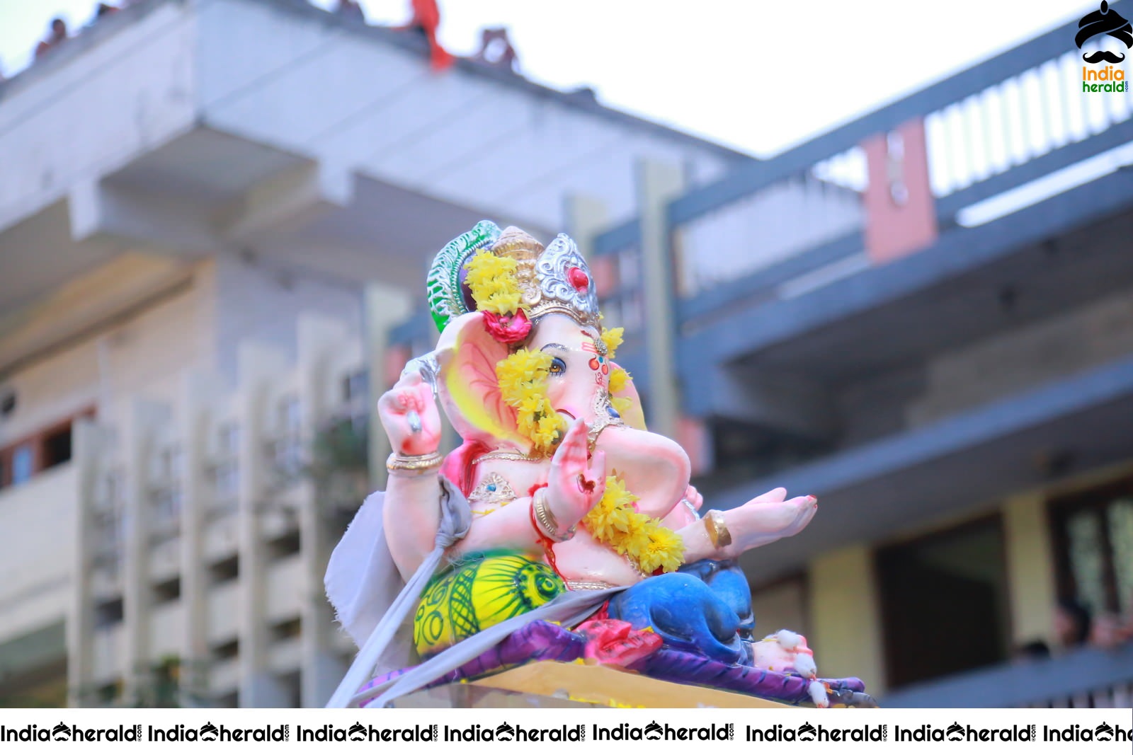 Lord Ganesha Immersion At Hyderabad Set 6