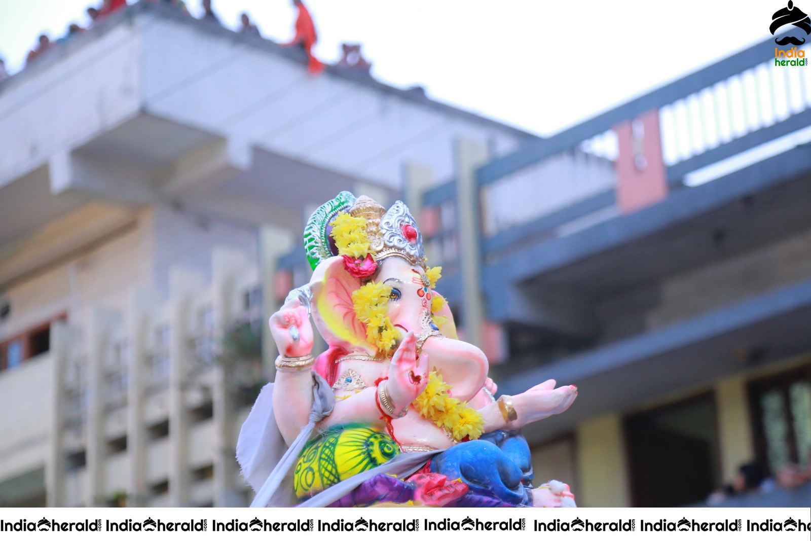 Lord Ganesha Immersion At Hyderabad Set 6