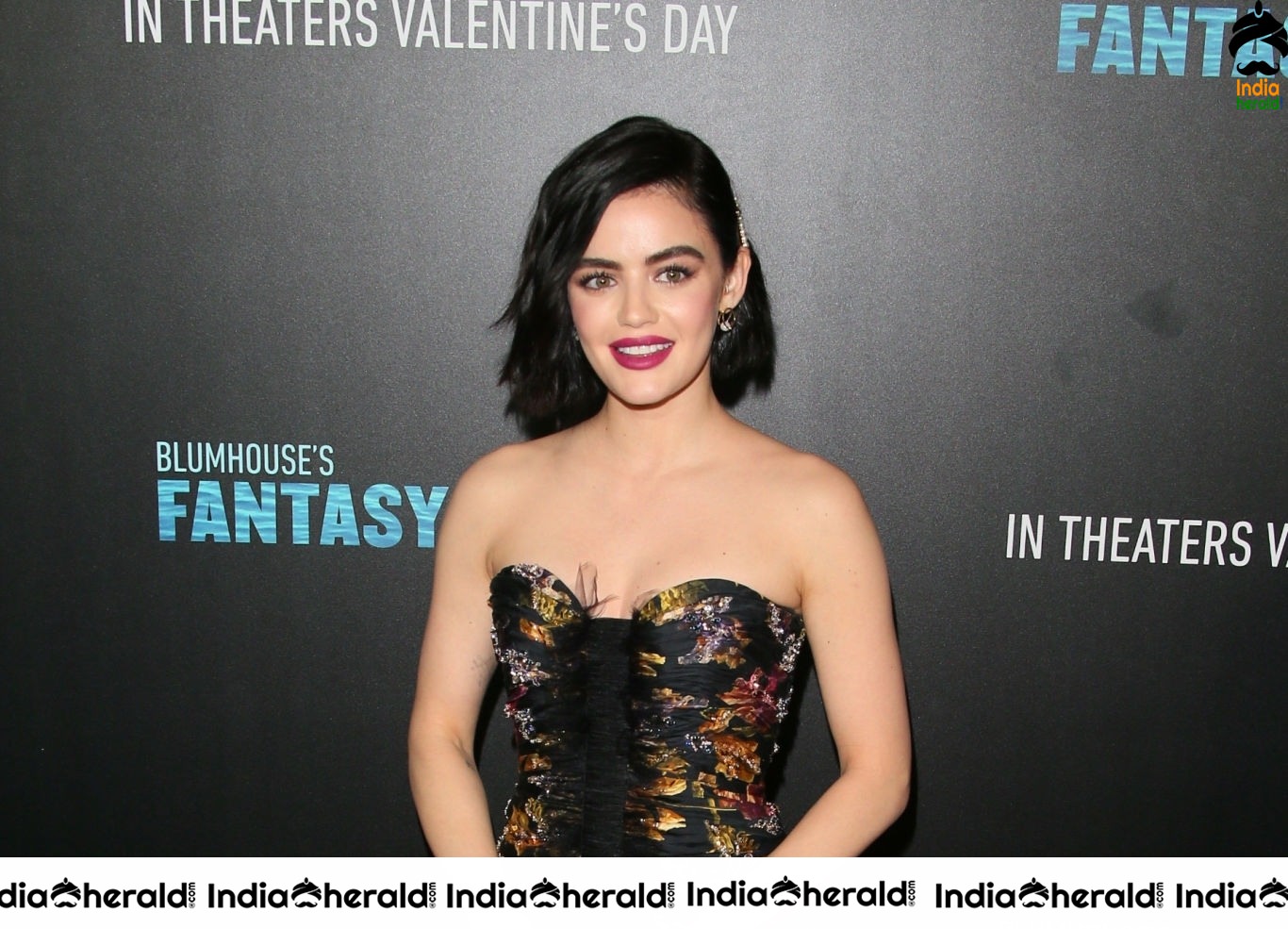Lucy Hale at Blumhouse's Fantasy Island premiere in Century City