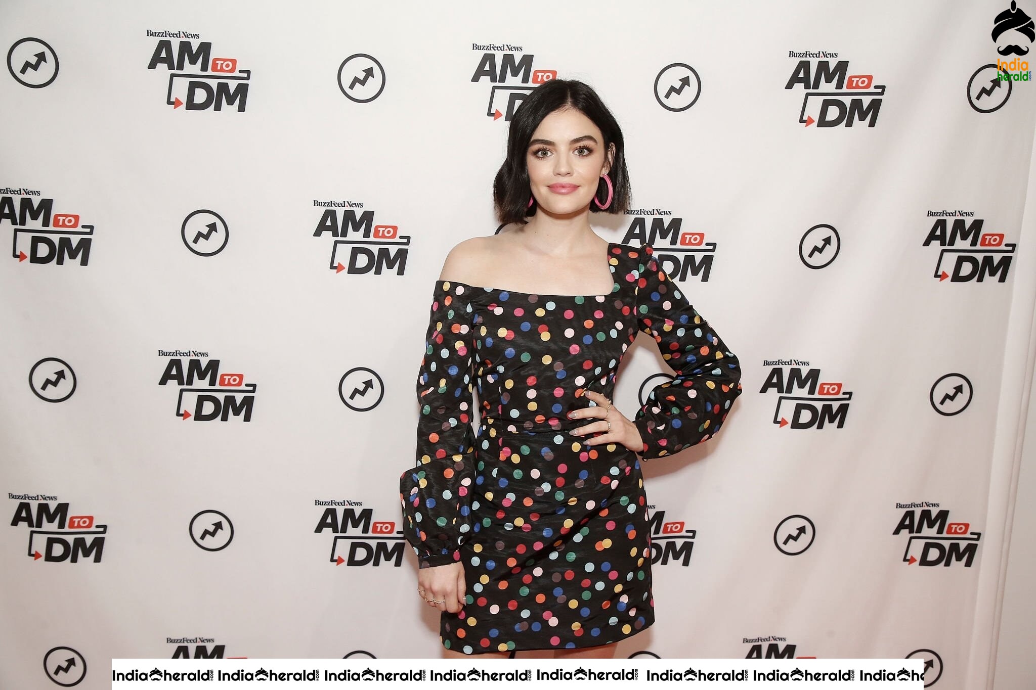 Lucy Hale at Buzzfeed AM To DM in New York