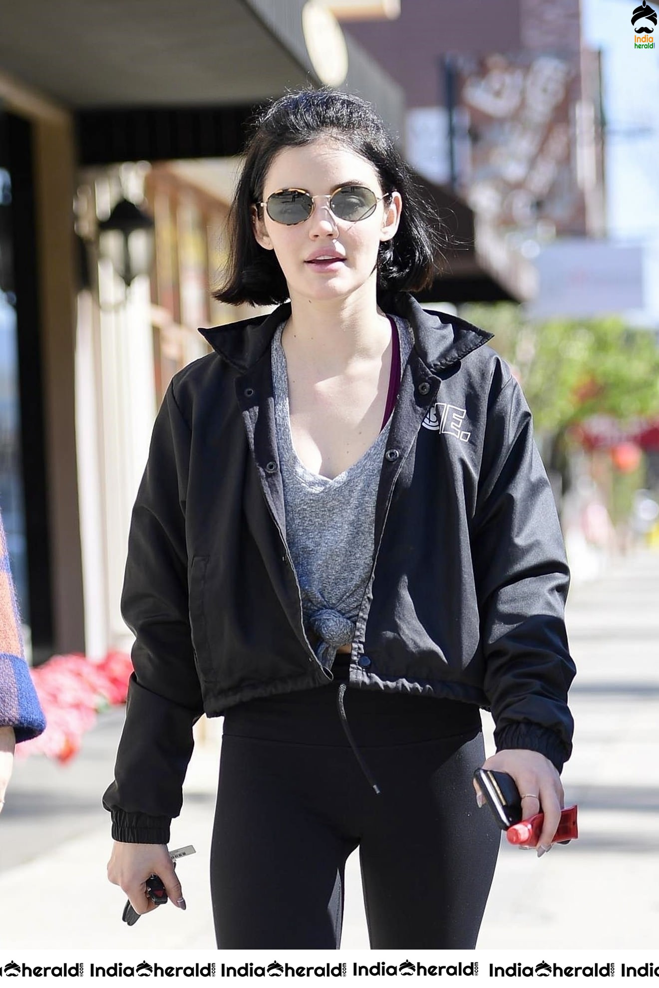 Lucy Hale Caught by Paparazzi and spotted in Los Angeles