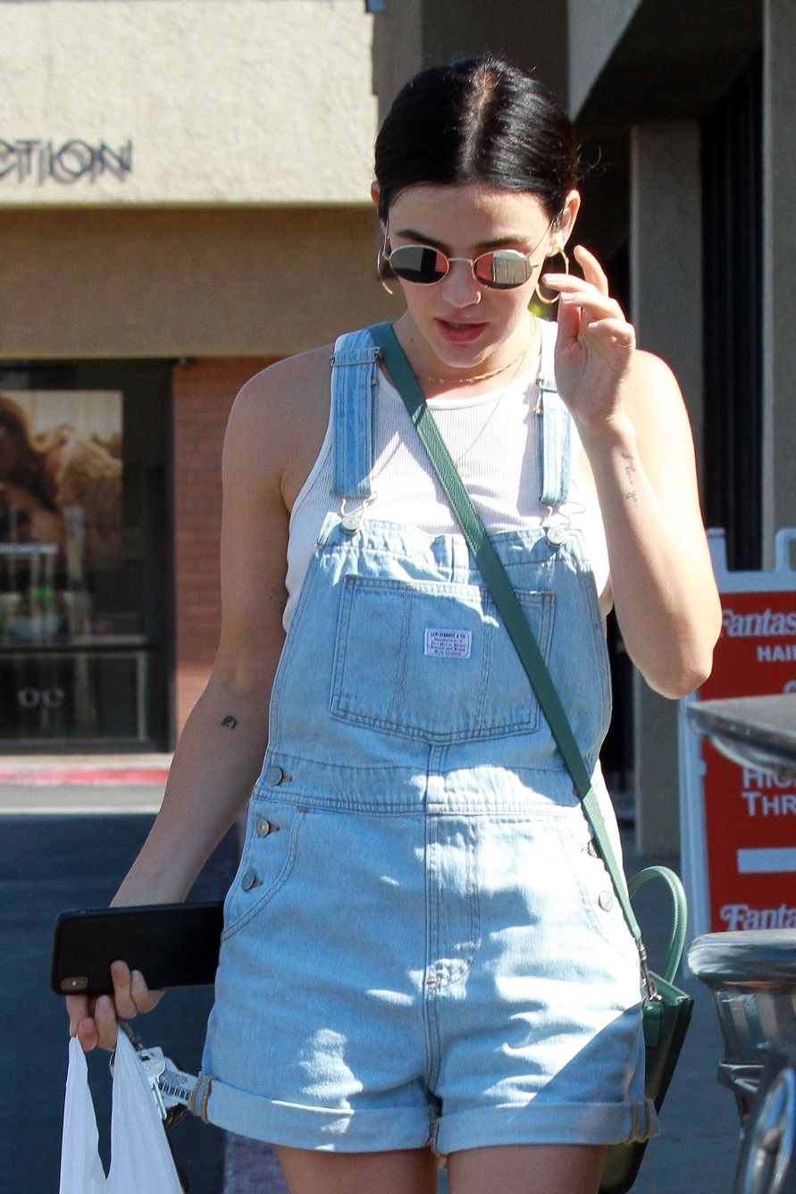 Lucy Hale Does Grocery Shopping At Encino
