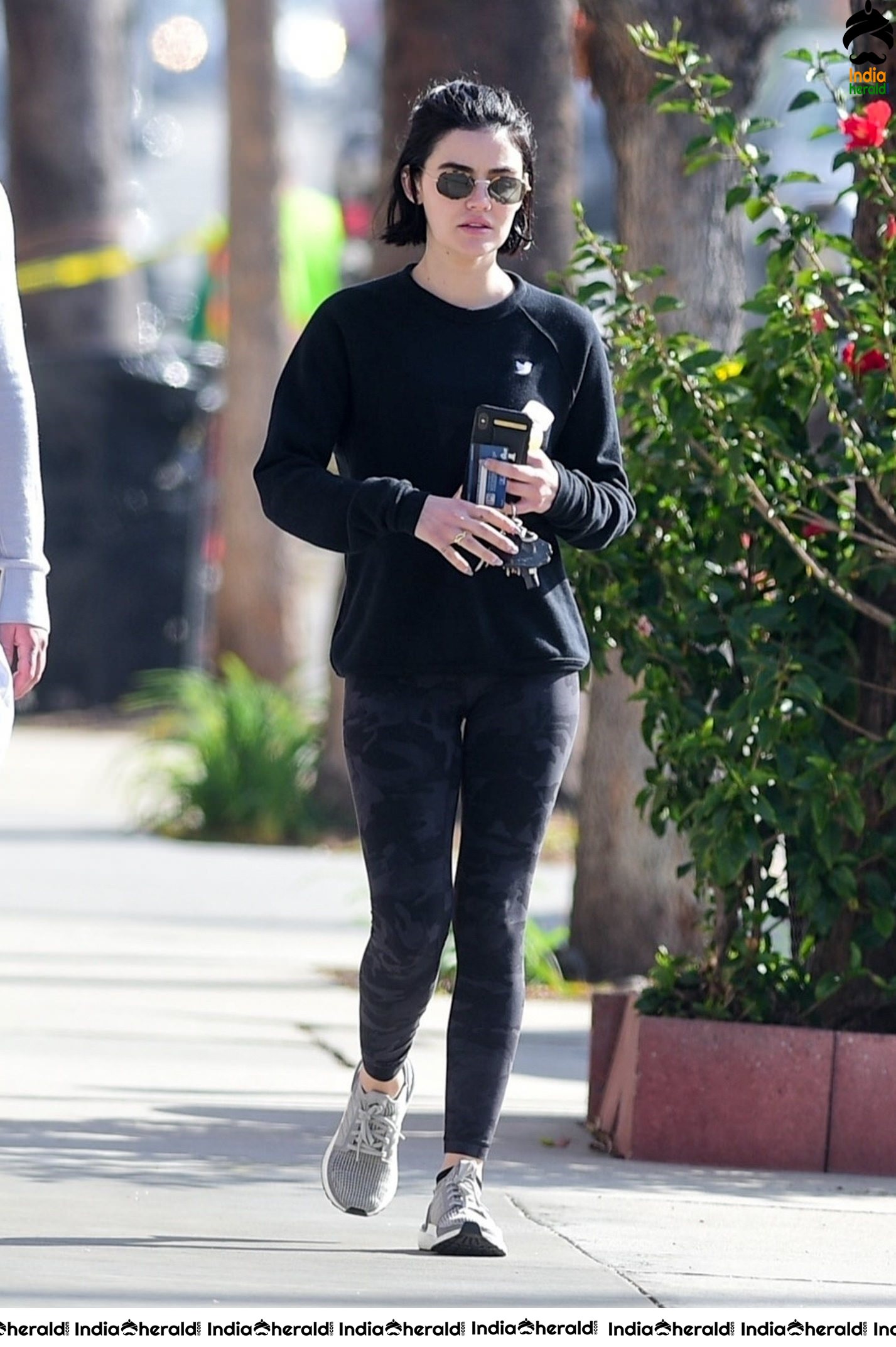 Lucy Hale out after a workout in Los Angeles