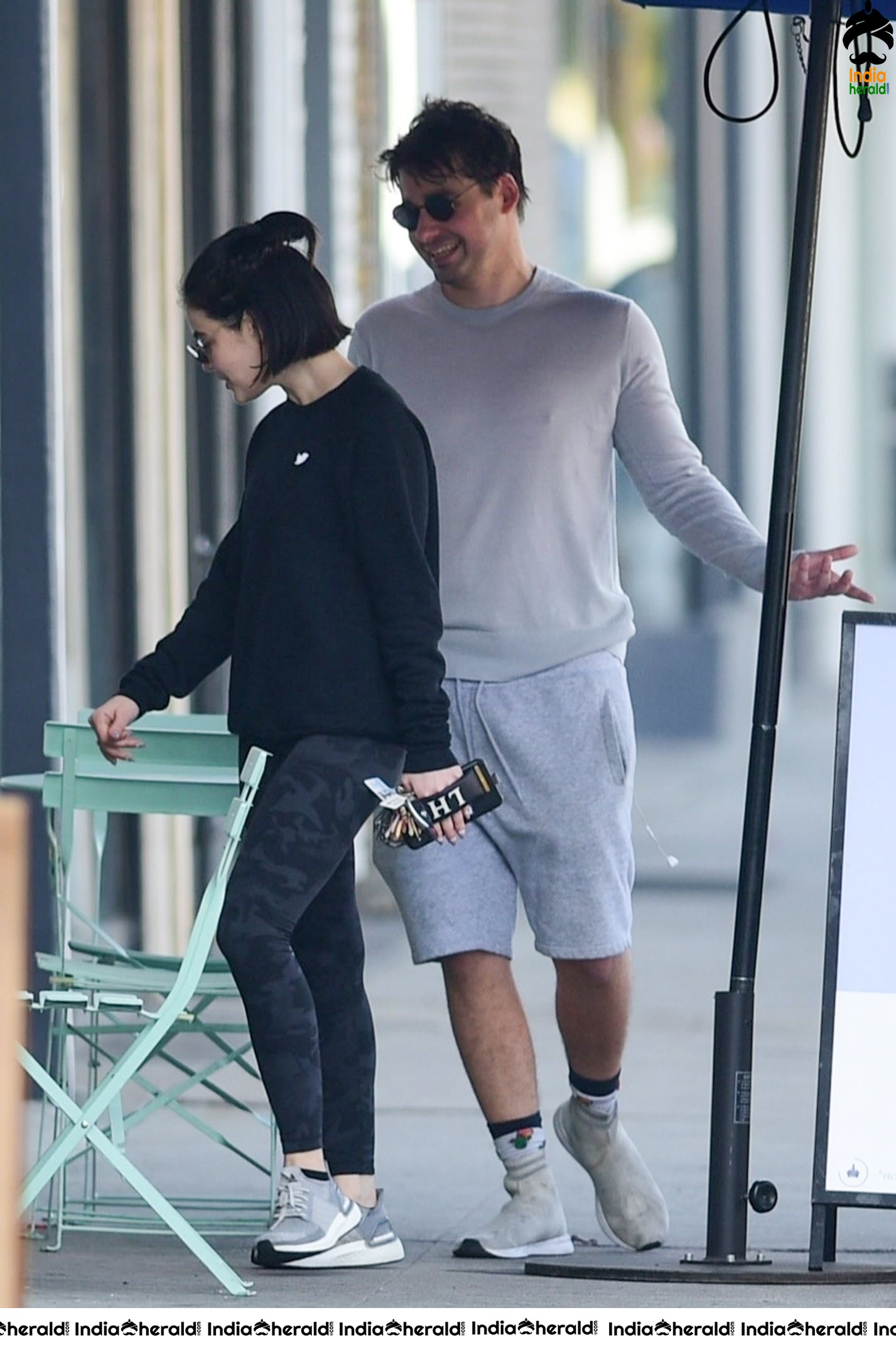 Lucy Hale out after a workout in Los Angeles
