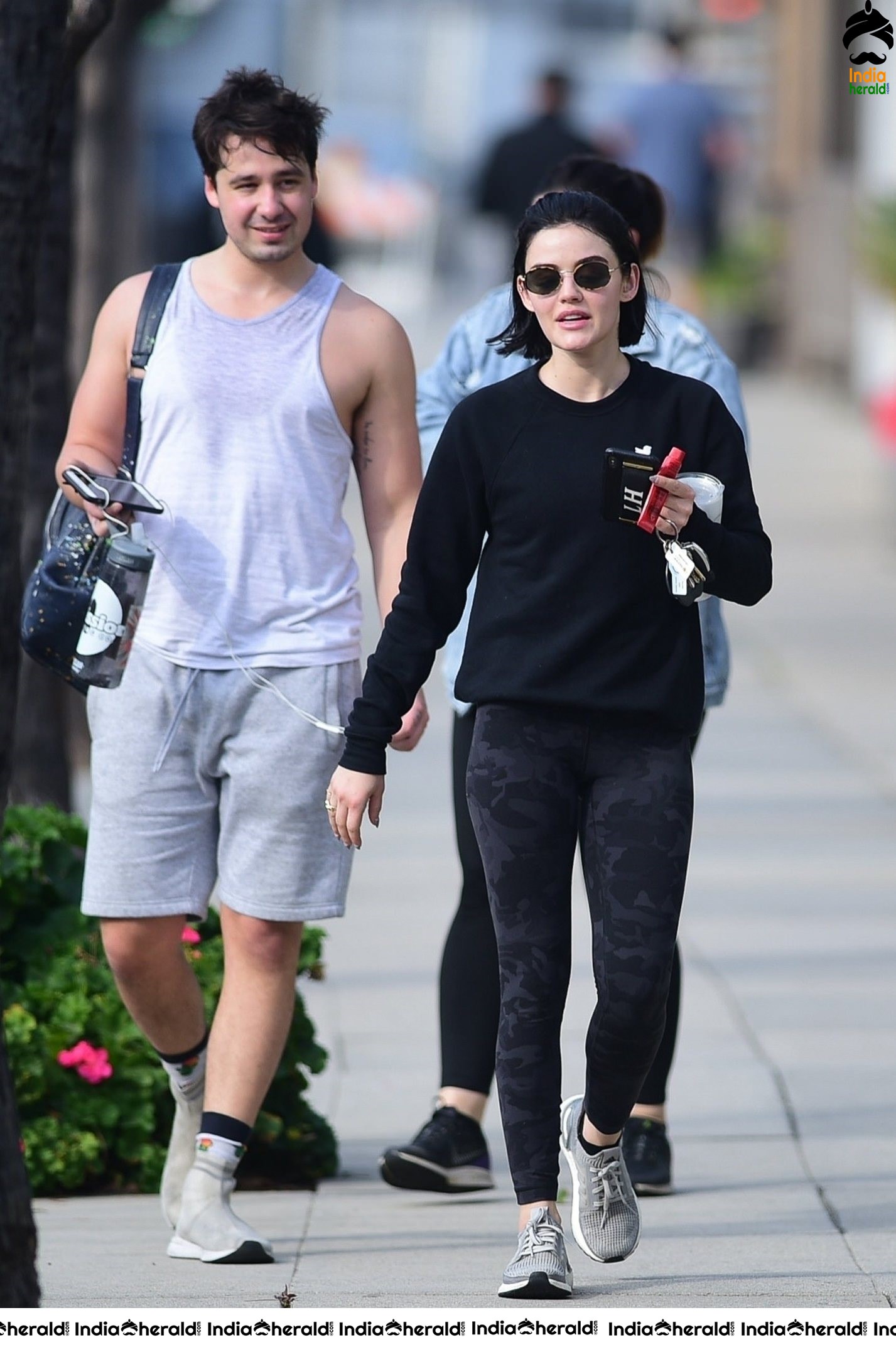 Lucy Hale out after a workout in Los Angeles