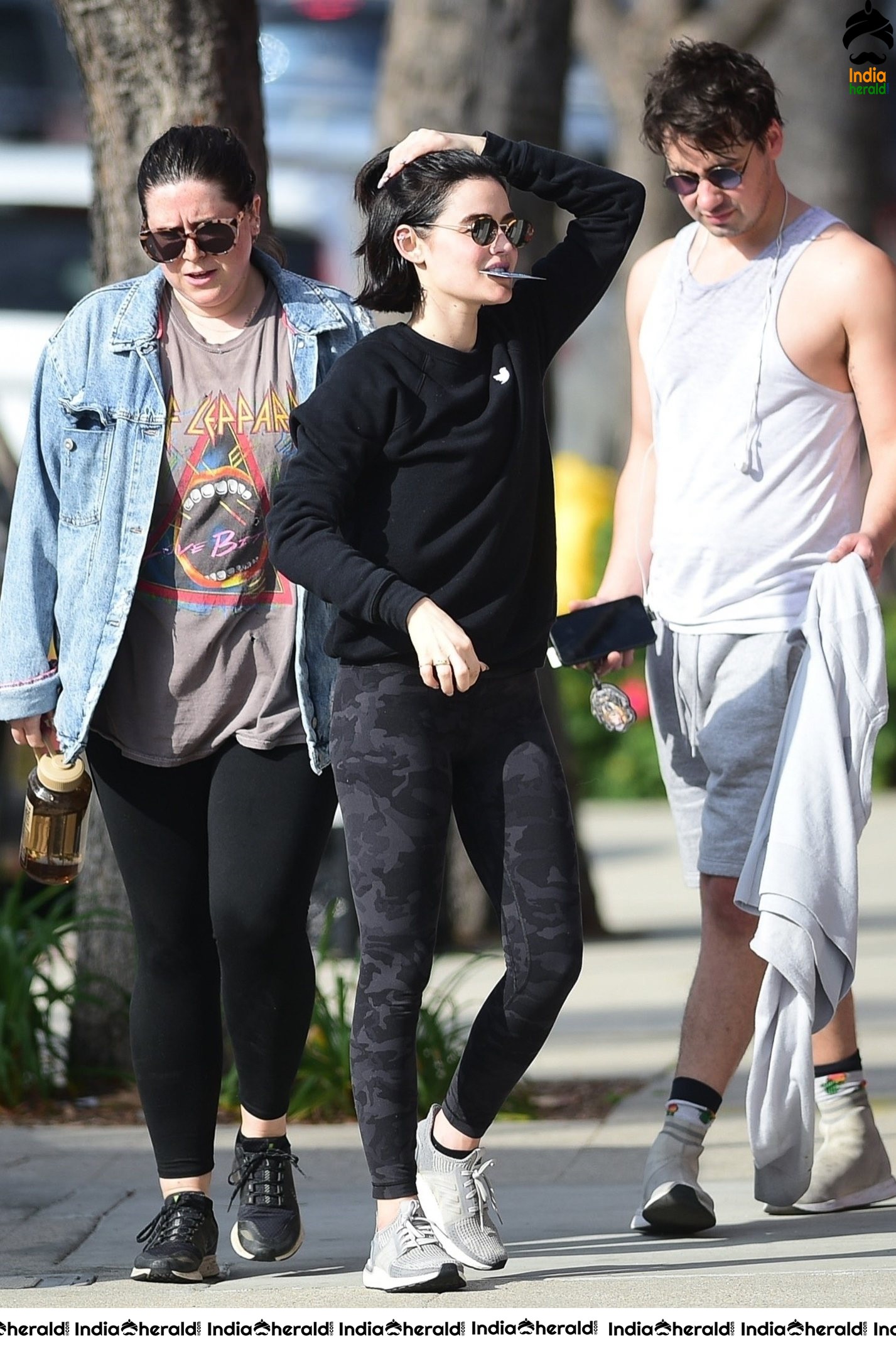 Lucy Hale out after a workout in Los Angeles