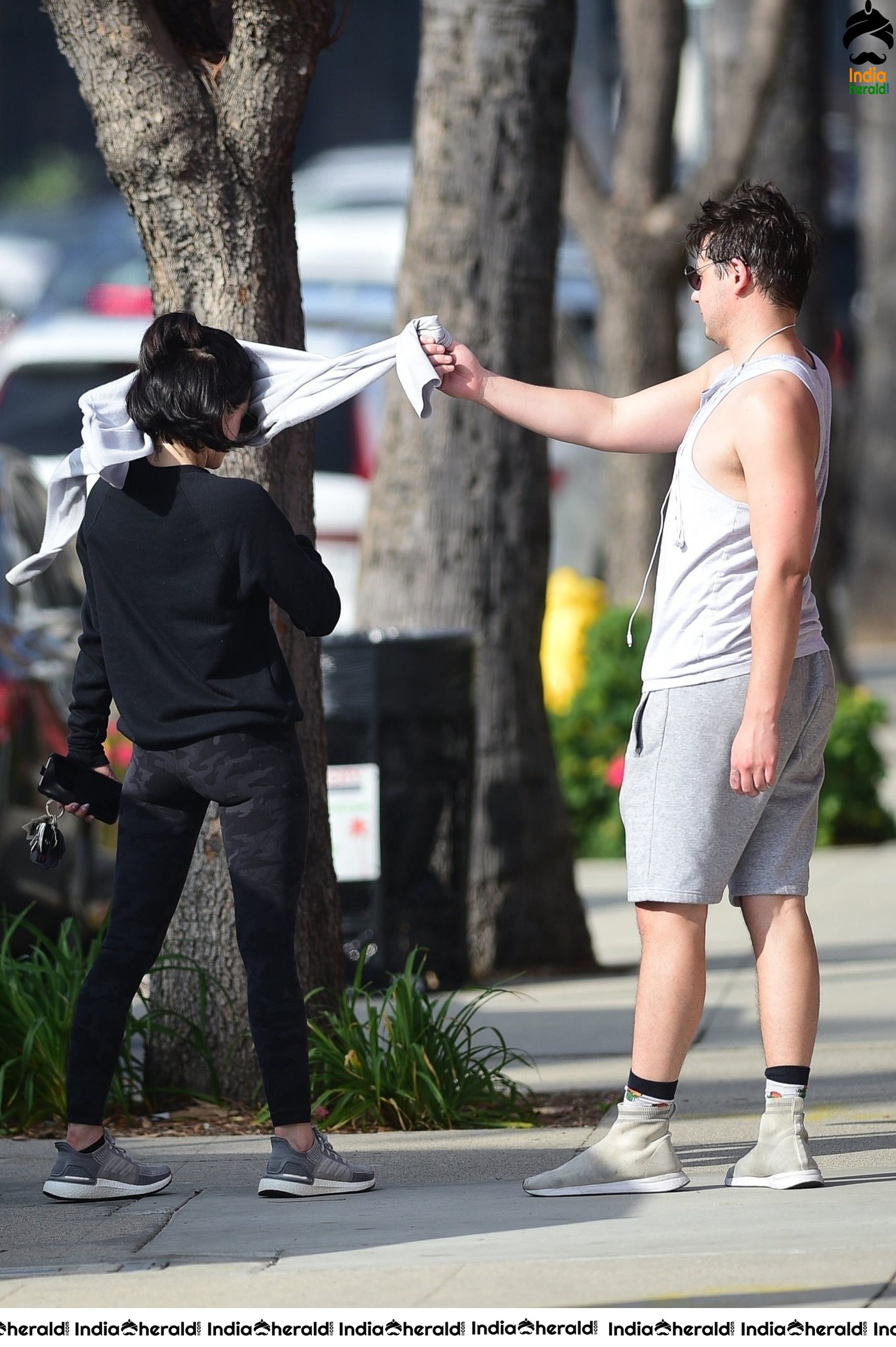 Lucy Hale out after a workout in Los Angeles