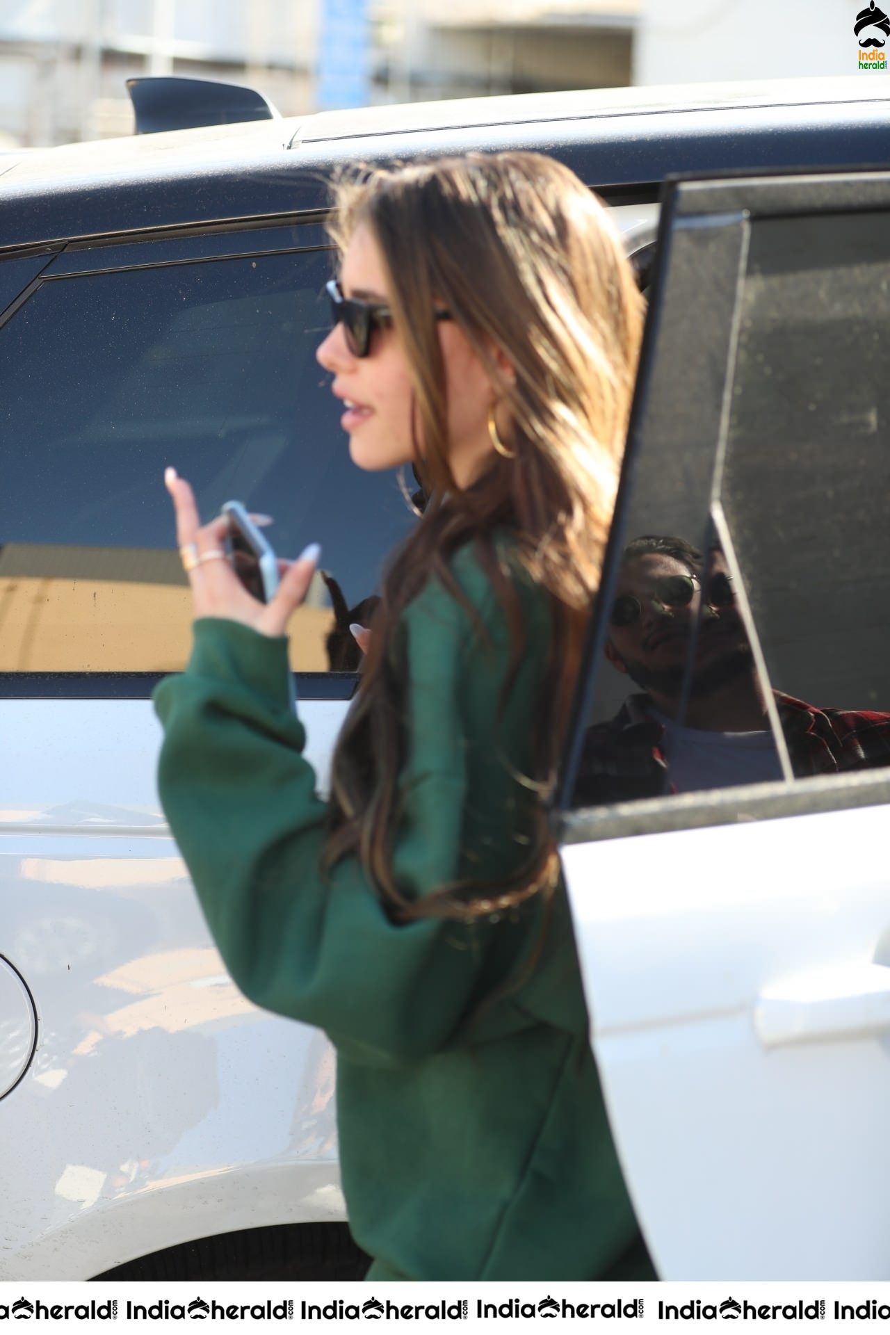 Madison Beer caught by Paparazzi while leaving Croft Alley in Beverly Hills