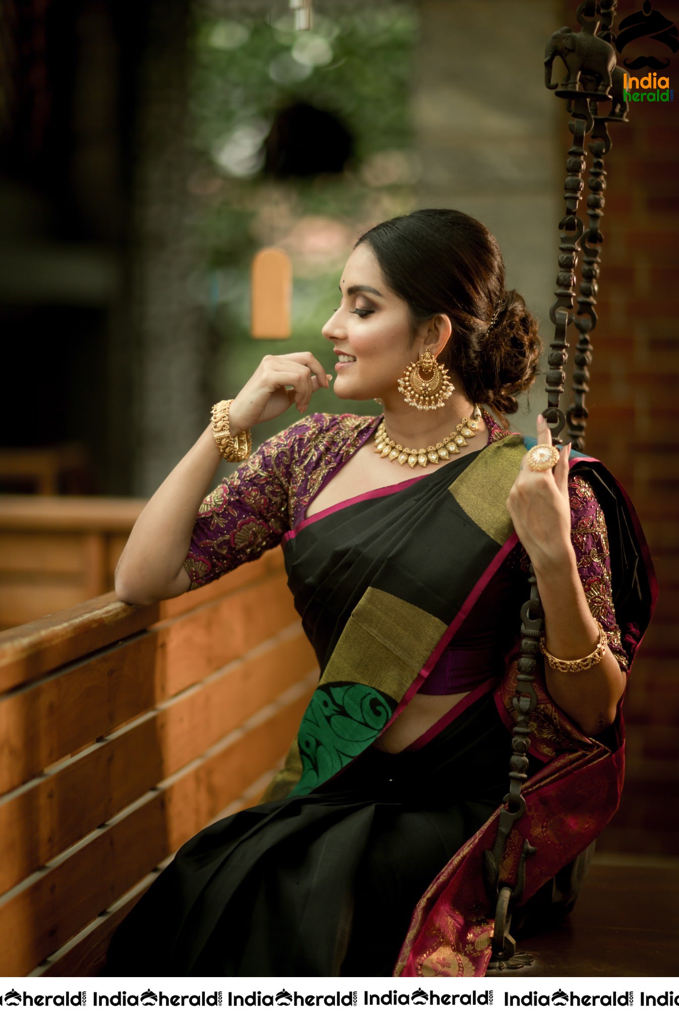 Mahima Nambiar Looking Gracious In Latest Saree Photoshoot Stills
