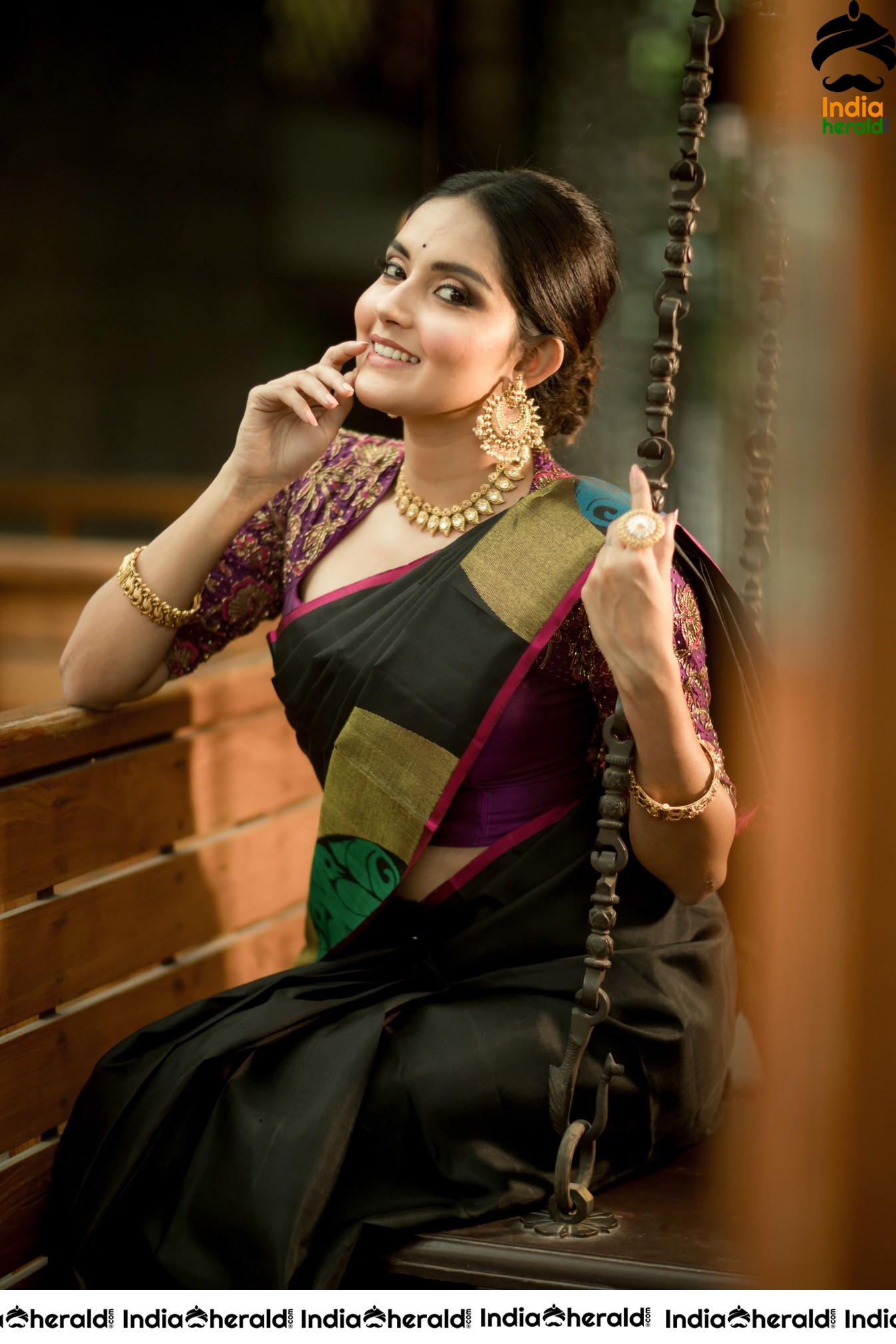 Mahima Nambiar Looking Gracious In Latest Saree Photoshoot Stills