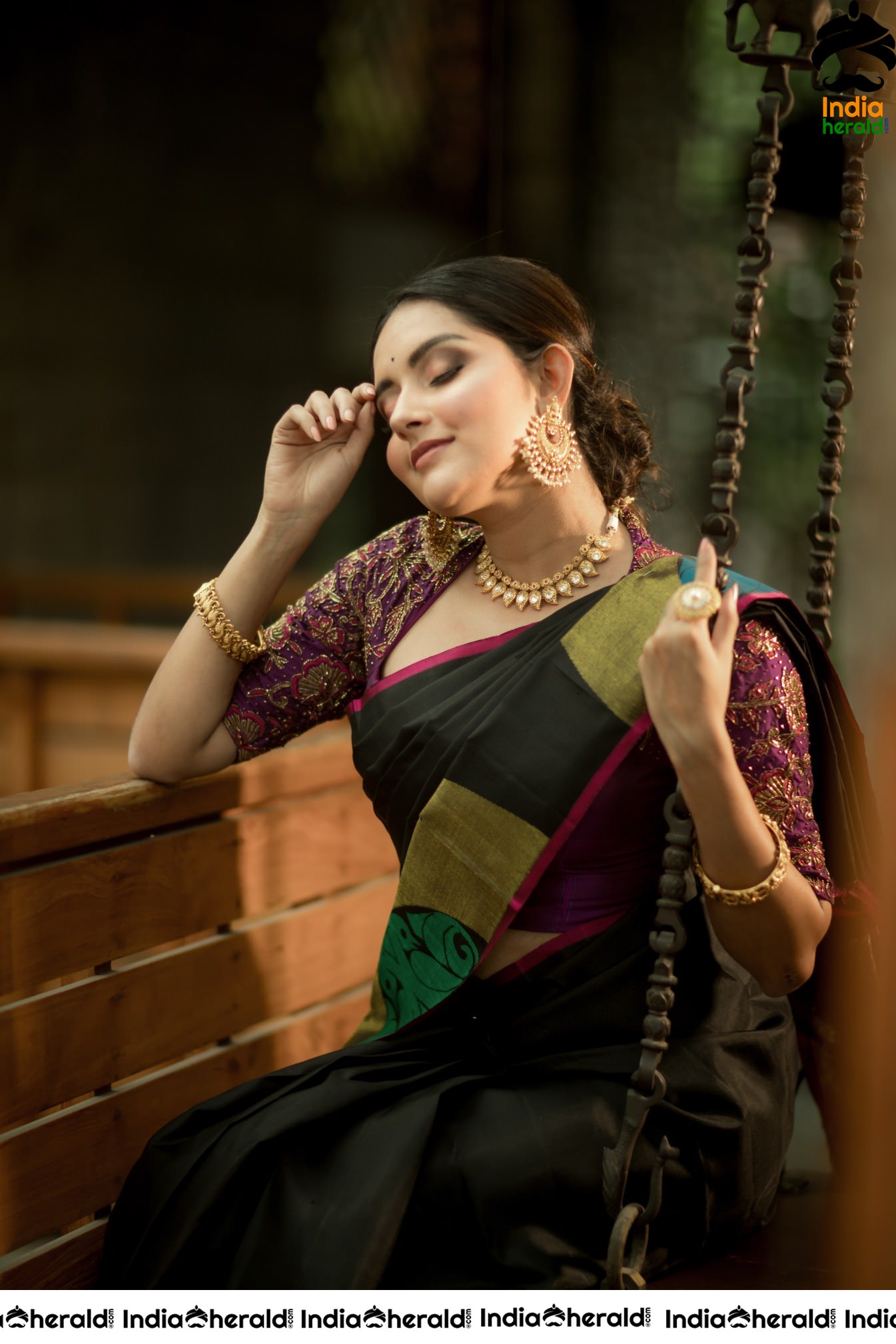 Mahima Nambiar Looking Gracious In Latest Saree Photoshoot Stills