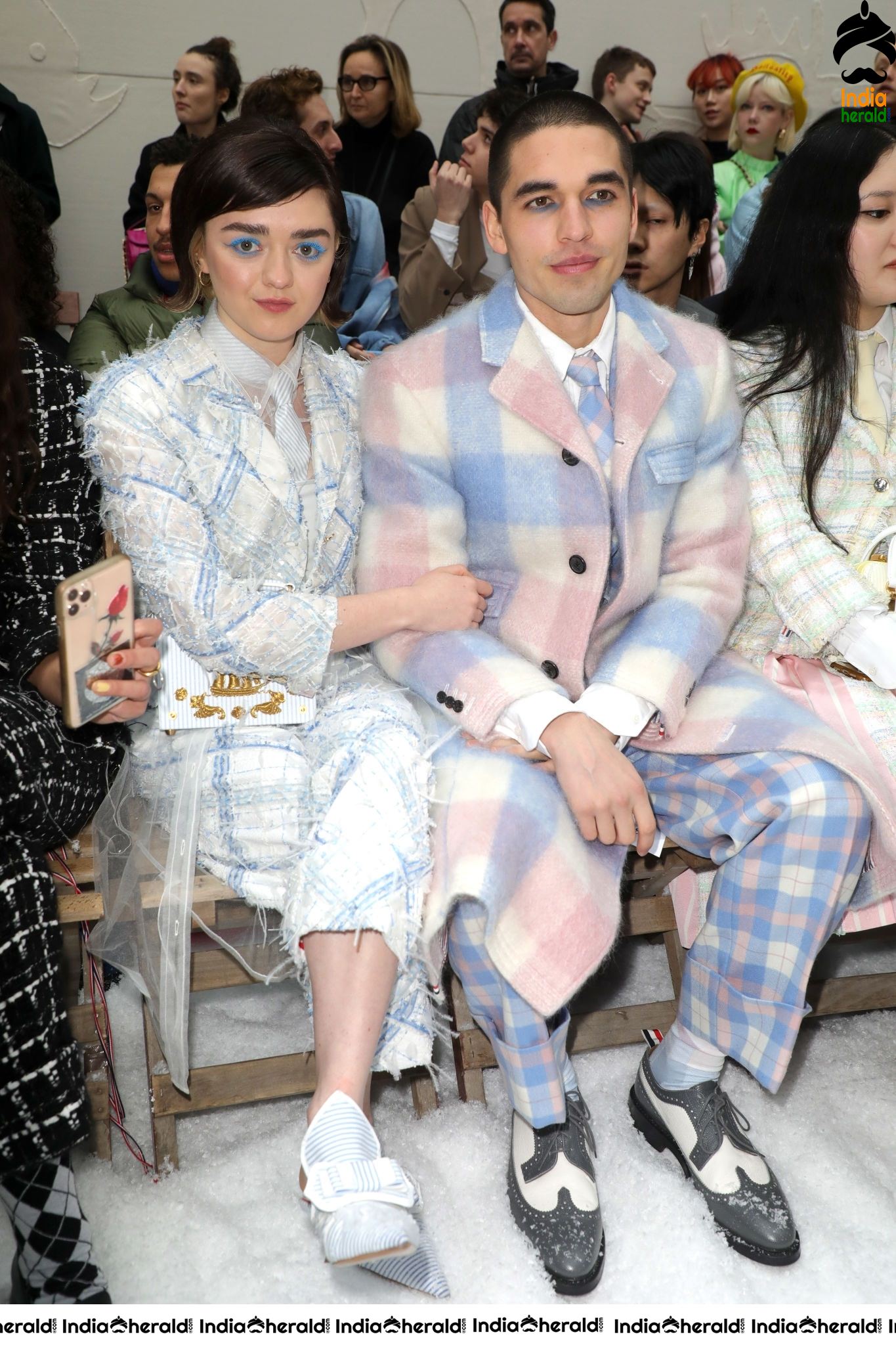 Maisie Williams during Thom Browne Show at Paris Fashion Week in Paris