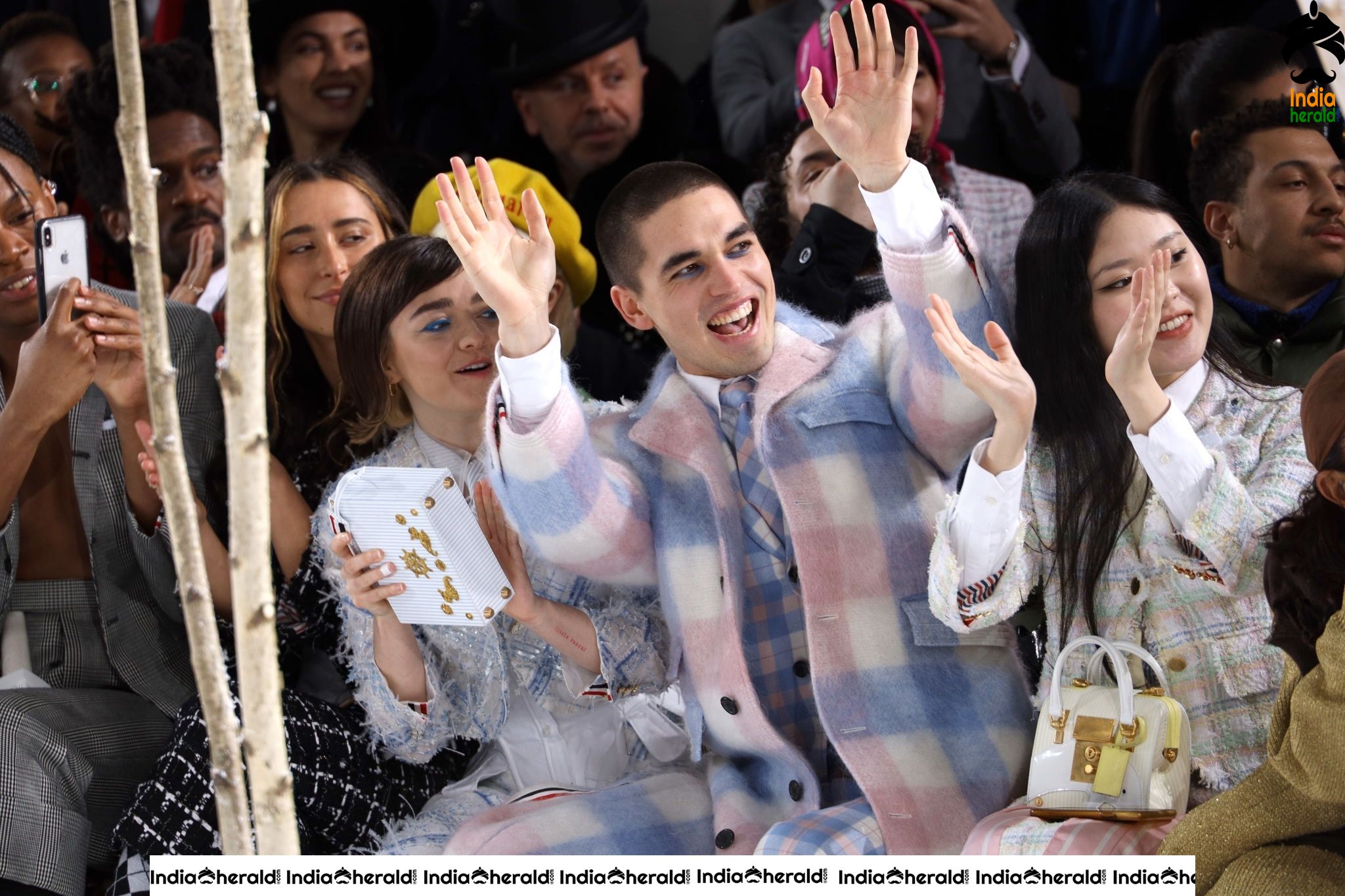 Maisie Williams during Thom Browne Show at Paris Fashion Week in Paris