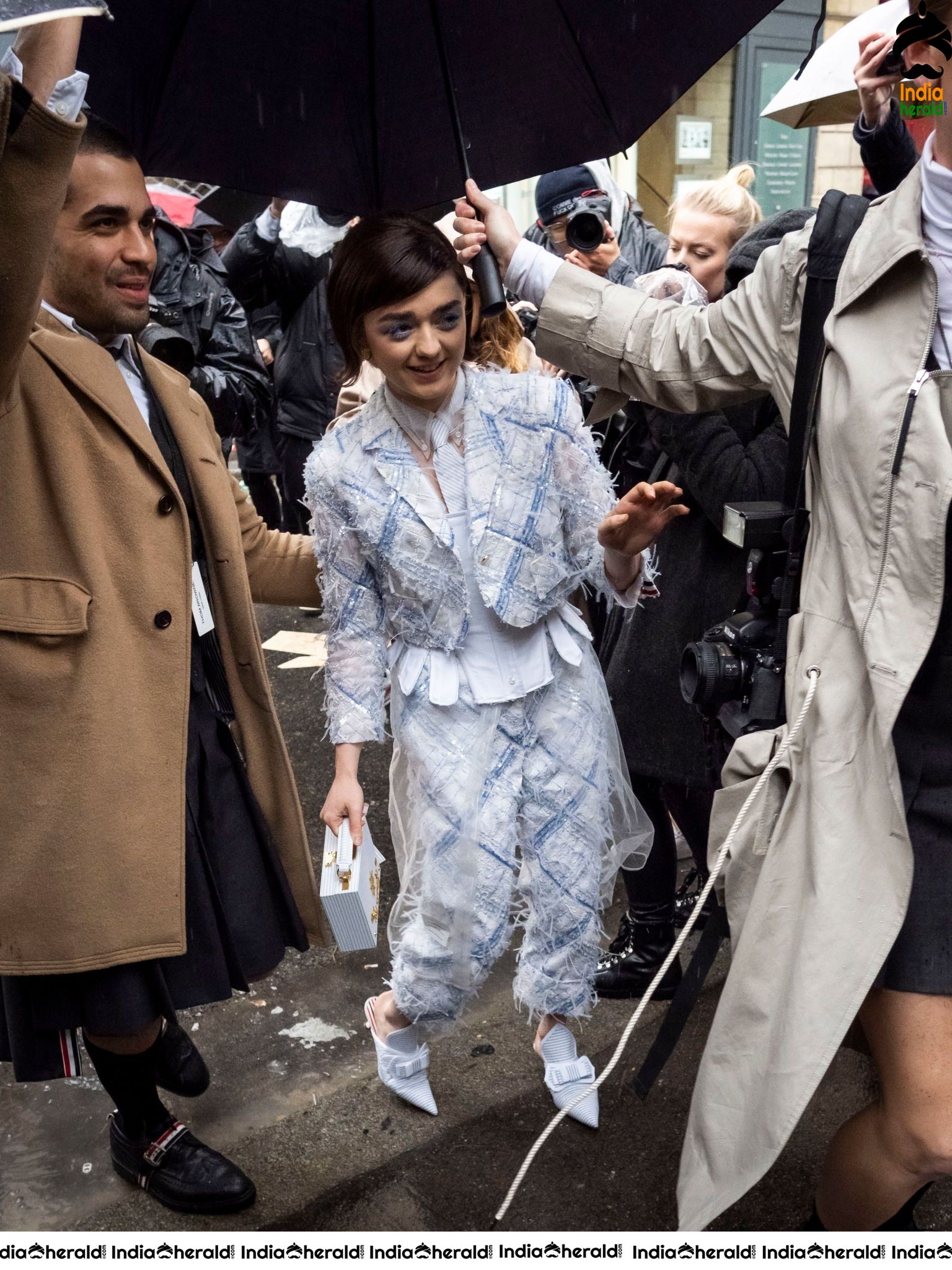 Maisie Williams during Thom Browne Show at Paris Fashion Week in Paris