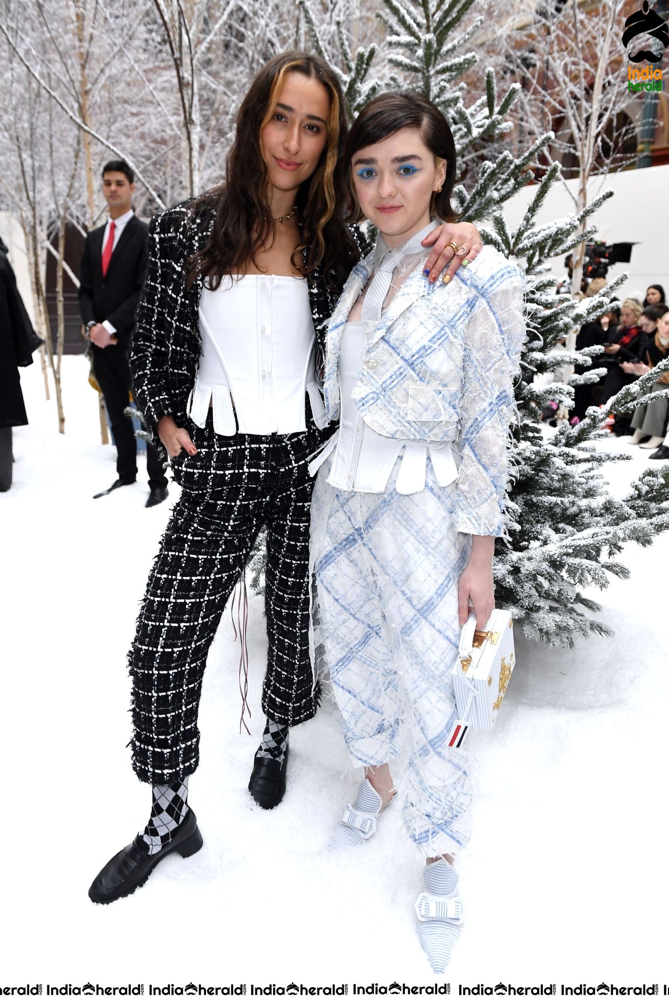 Maisie Williams during Thom Browne Show at Paris Fashion Week in Paris